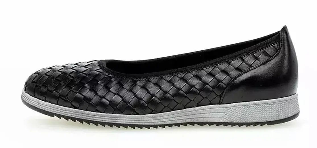 Gabor 64.111.27 Dames Ballerina's - Zwart - Chaplin schoenen Gabor 64.111.27 Dames Ballerina's - ZwartGabor