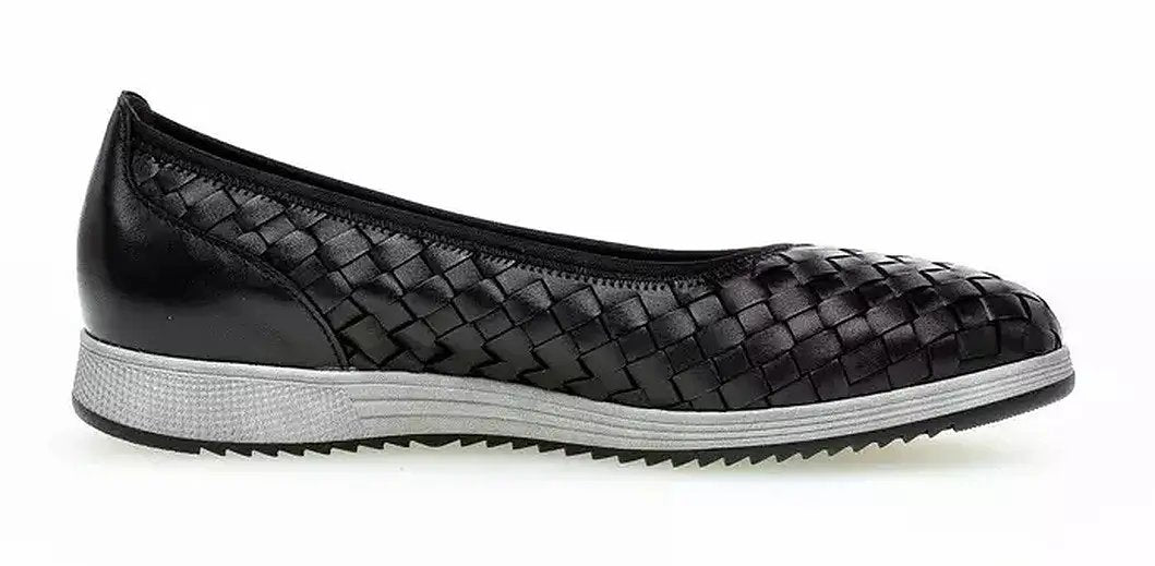 Gabor 64.111.27 Dames Ballerina's - Zwart - Chaplin schoenen Gabor 64.111.27 Dames Ballerina's - ZwartGabor