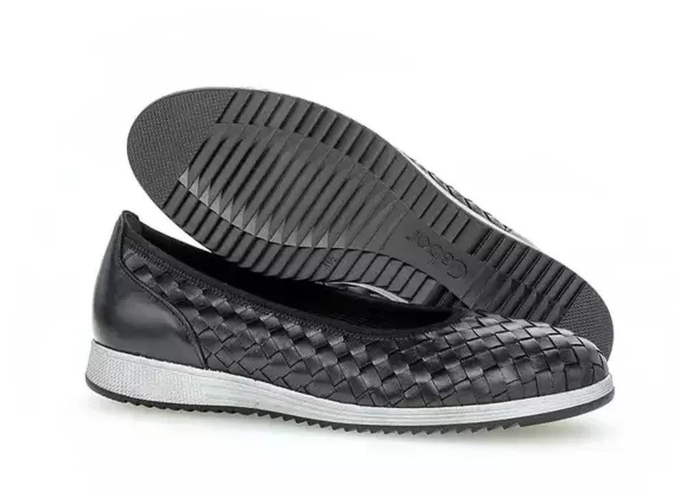 Gabor 64.111.27 Dames Ballerina's - Zwart - Chaplin schoenen Gabor 64.111.27 Dames Ballerina's - ZwartGabor