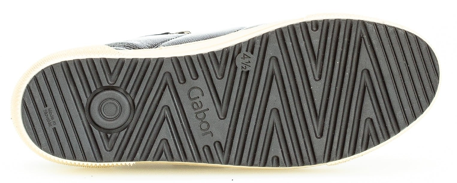 Gabor 76.538.97 Dames Sneakers - Zwart - Lakleer - ChaplinshoesGabor 76.538.97 Dames Sneakers - Zwart - LakleerGabor