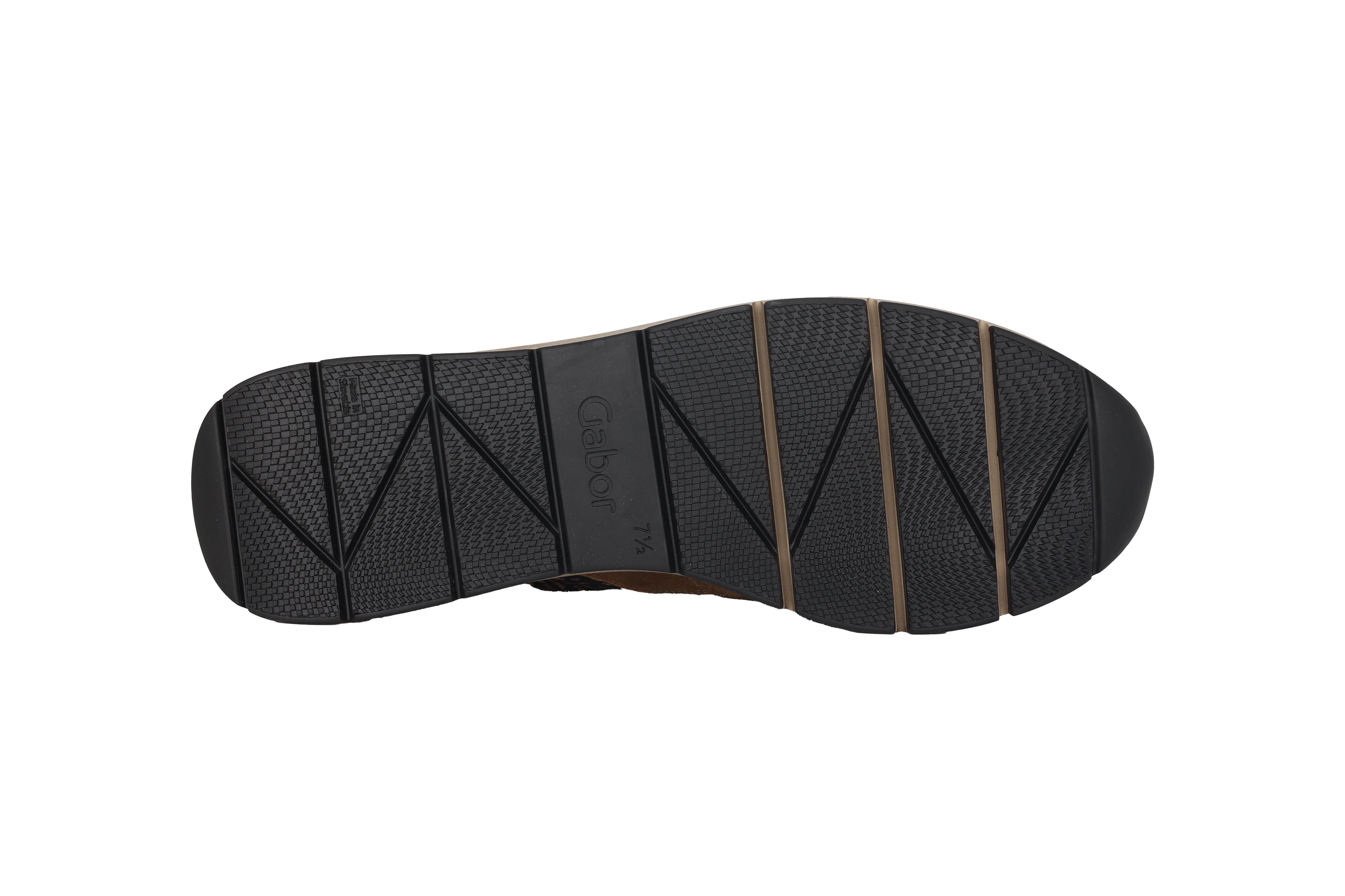 '76.586.51' Basket large (H) à lacets et zip pour femme - Mélange beige