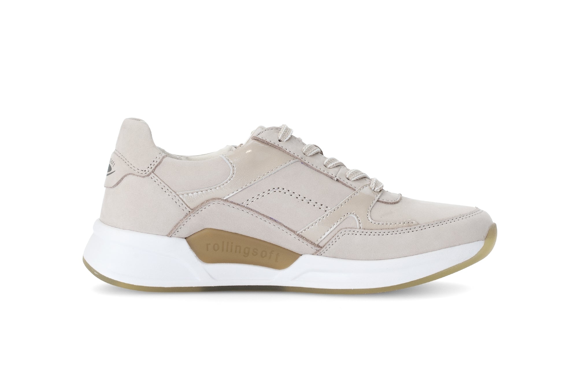 '66.958.31' zapatilla deportiva con cordones para mujer - beige