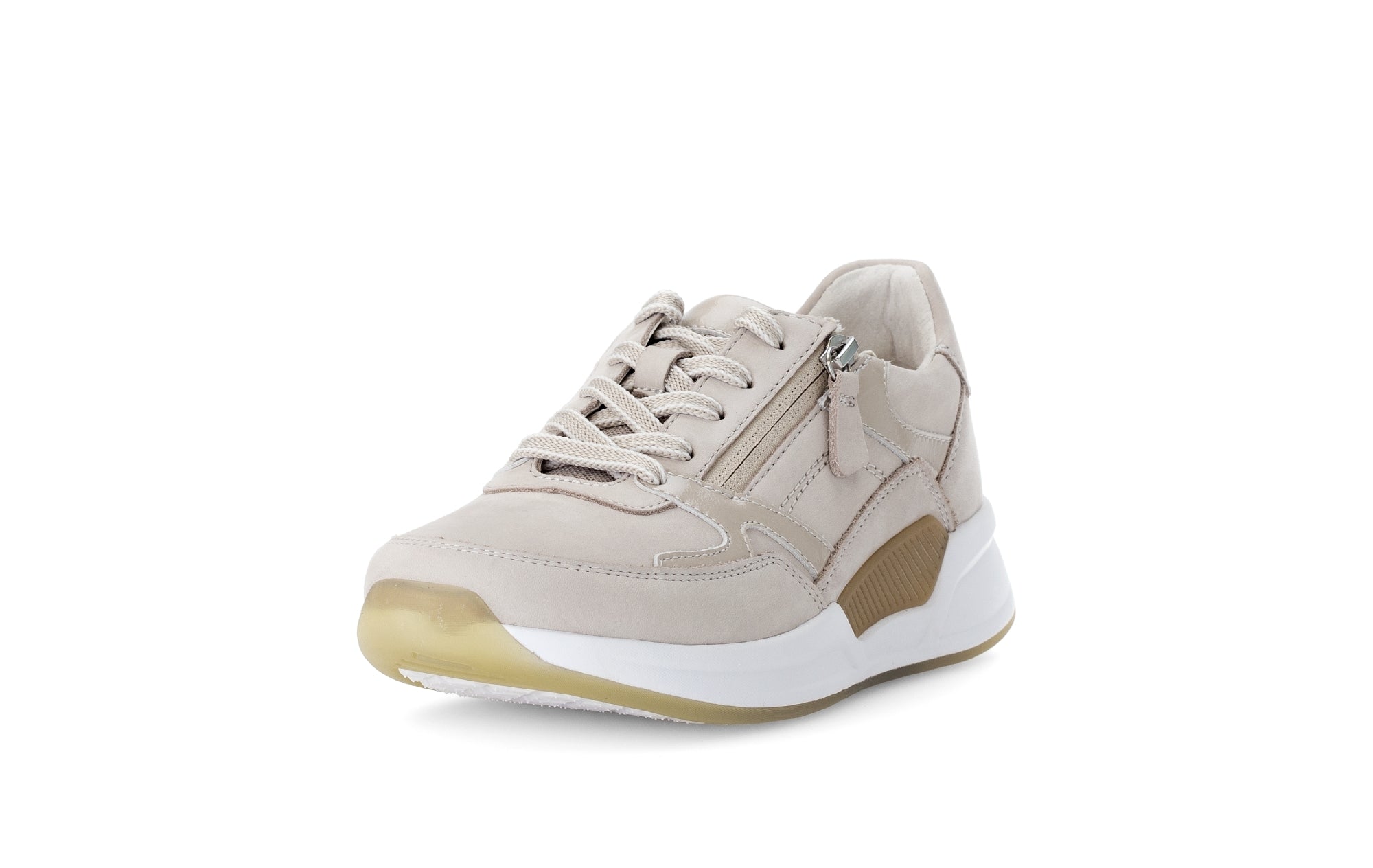 '66.958.31' zapatilla deportiva con cordones para mujer - beige