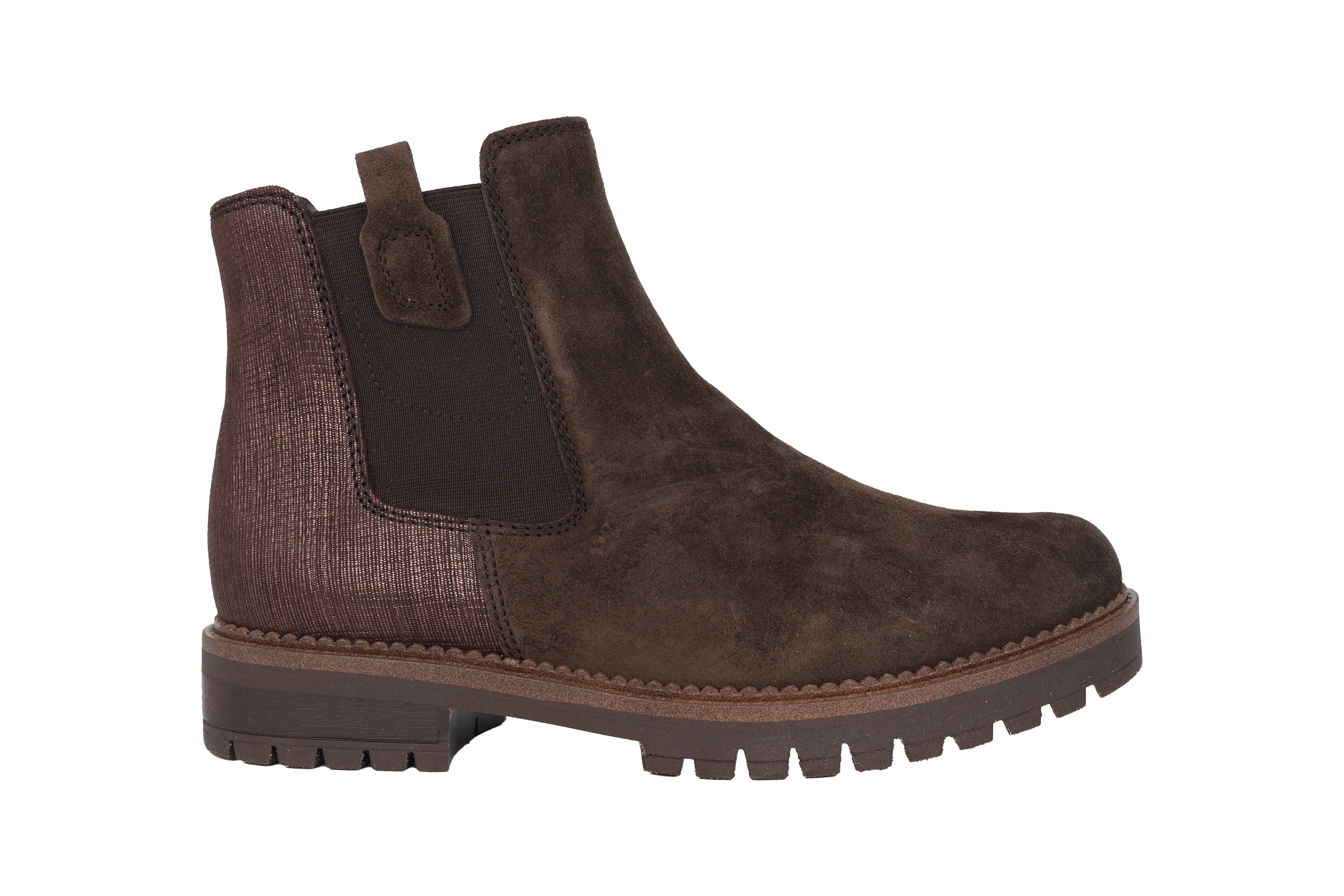 '52.720.42' dameschelsealaars met brede pasvorm (H) - bruin