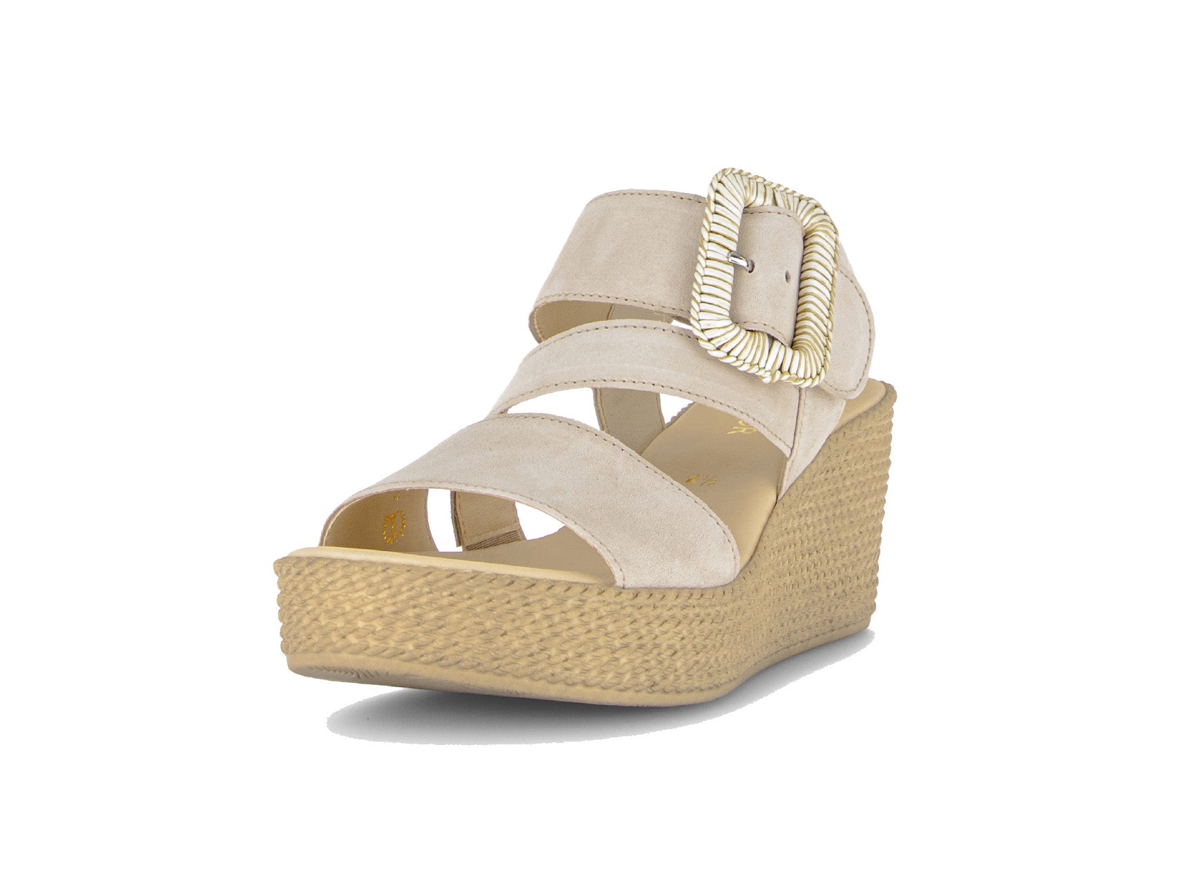 Sandale compensée pour femme '84.771.12' - beige