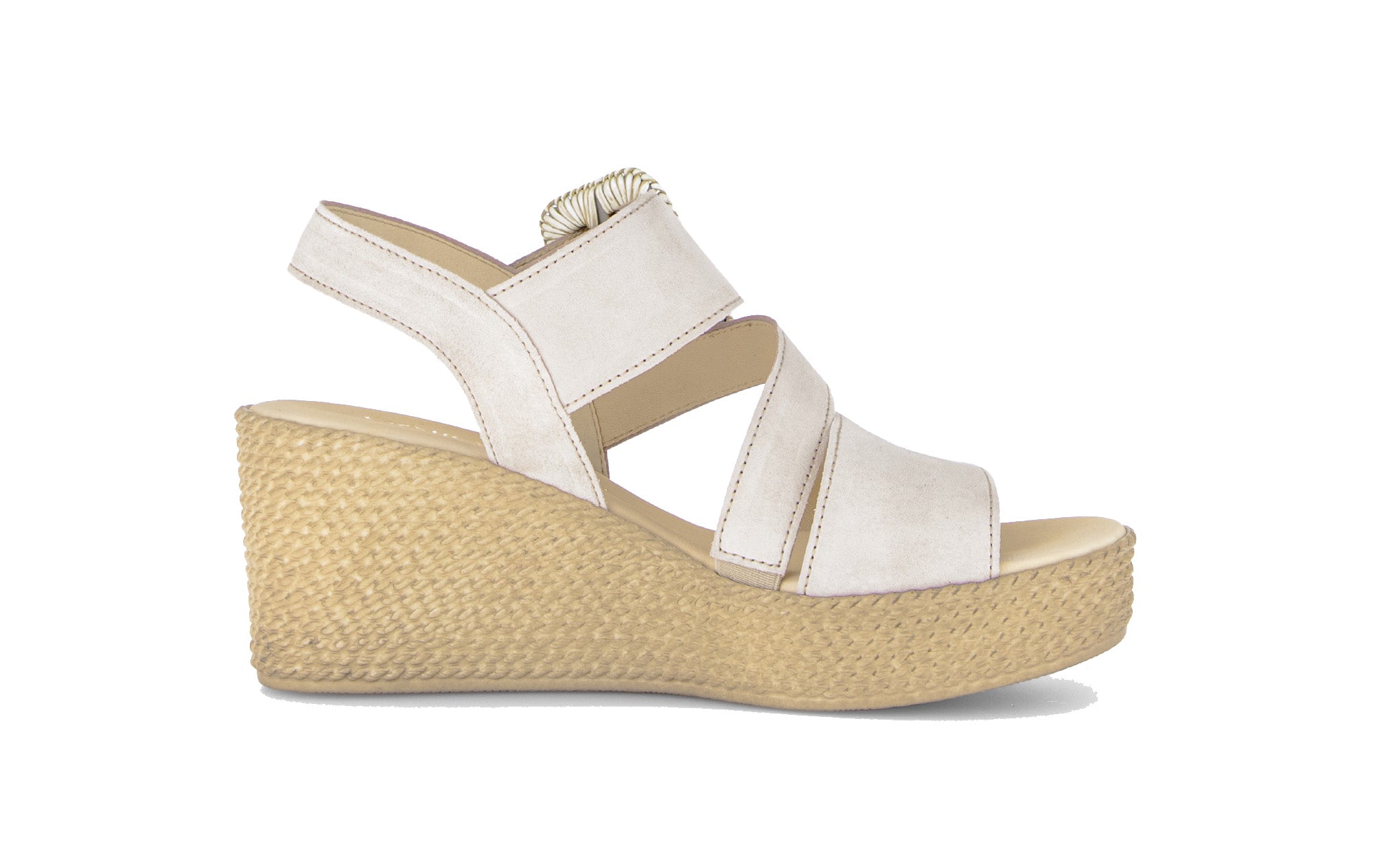 Sandale compensée pour femme '84.771.12' - beige