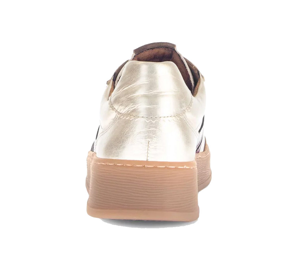 '76.475.80' women's lace-up sneaker - Gold red brown mix