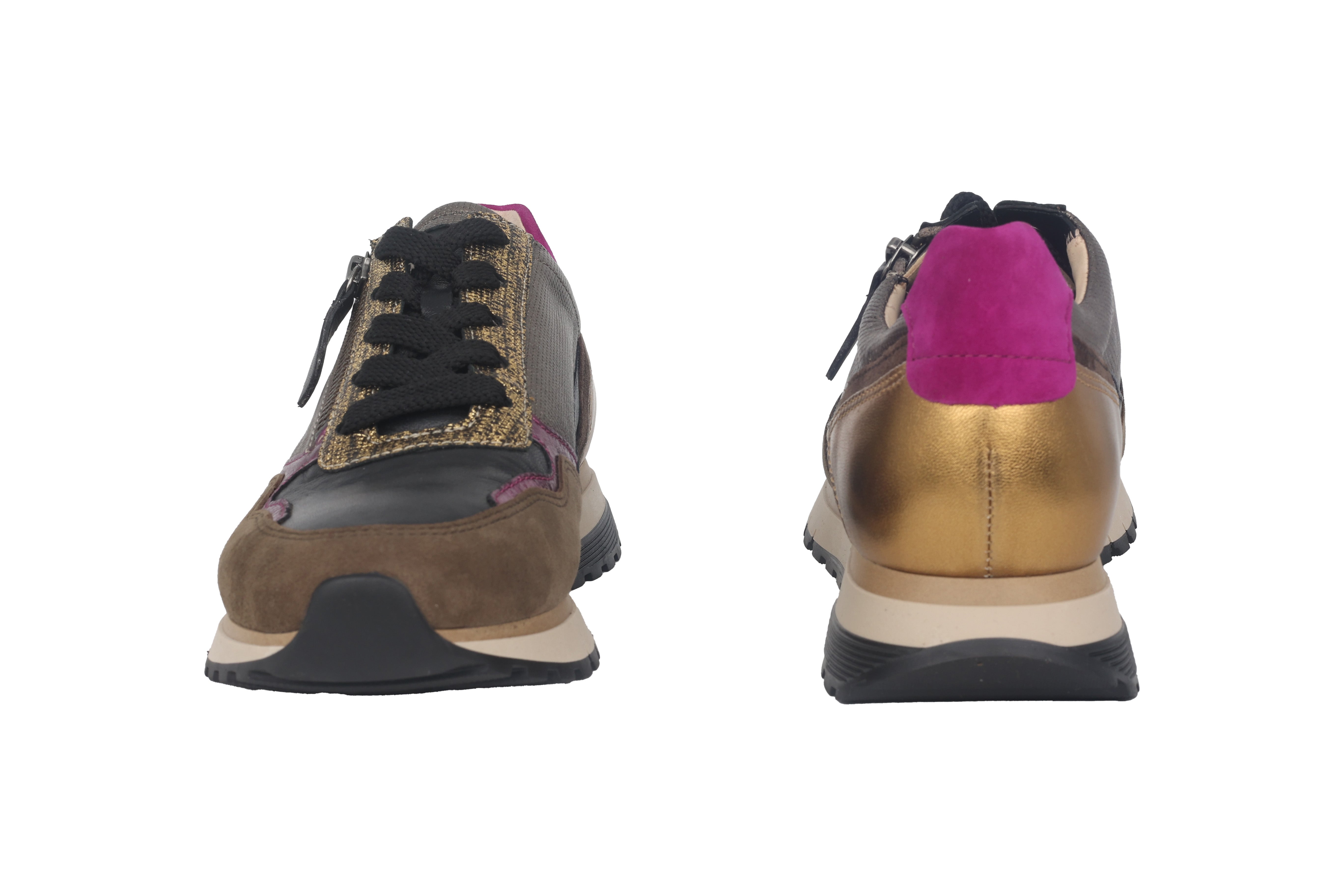 '56.378.63' damessneaker met brede pasvorm - Meerkleurig