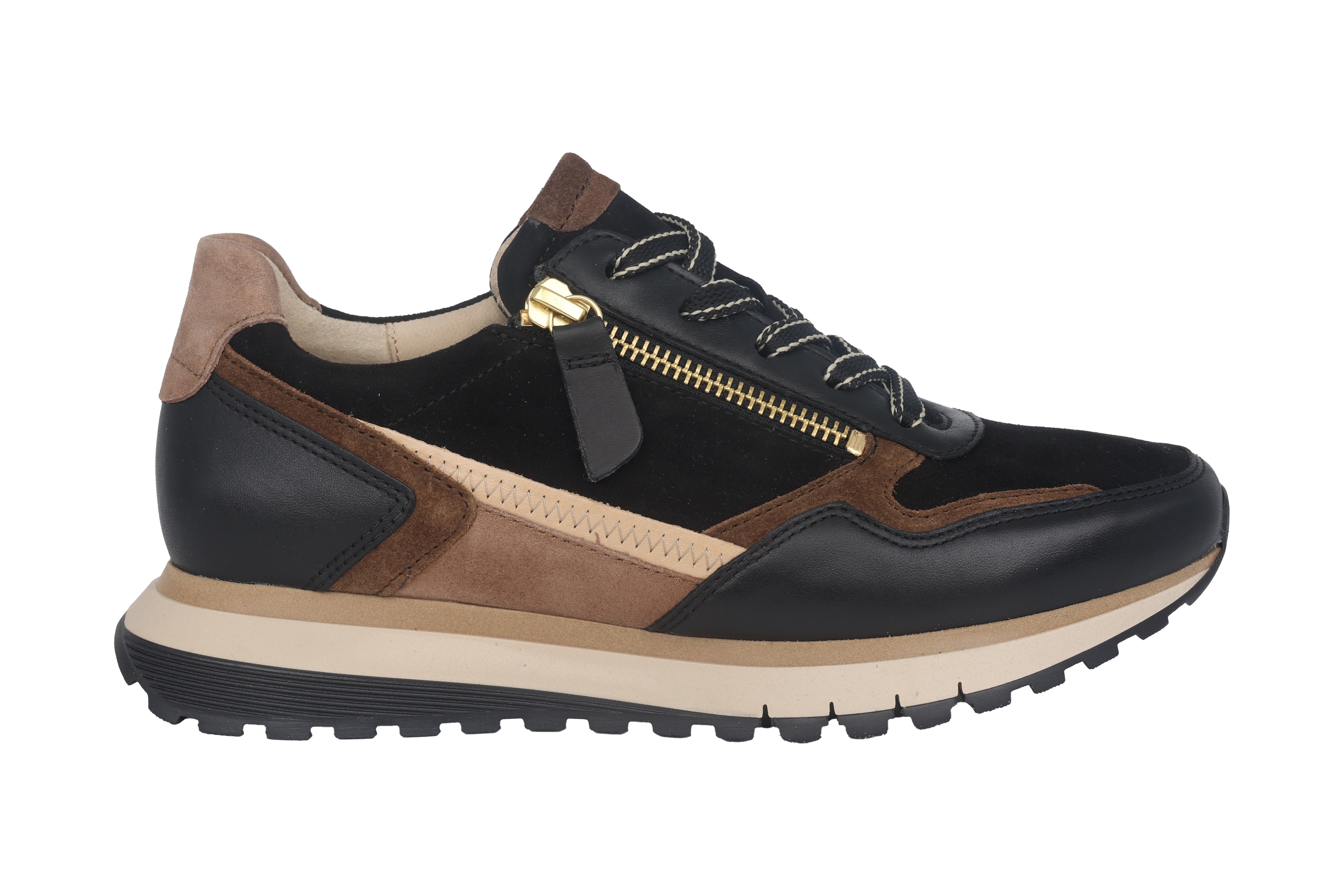 Damesschoen met brede pasvorm (H) '56.378.67' - Zwart