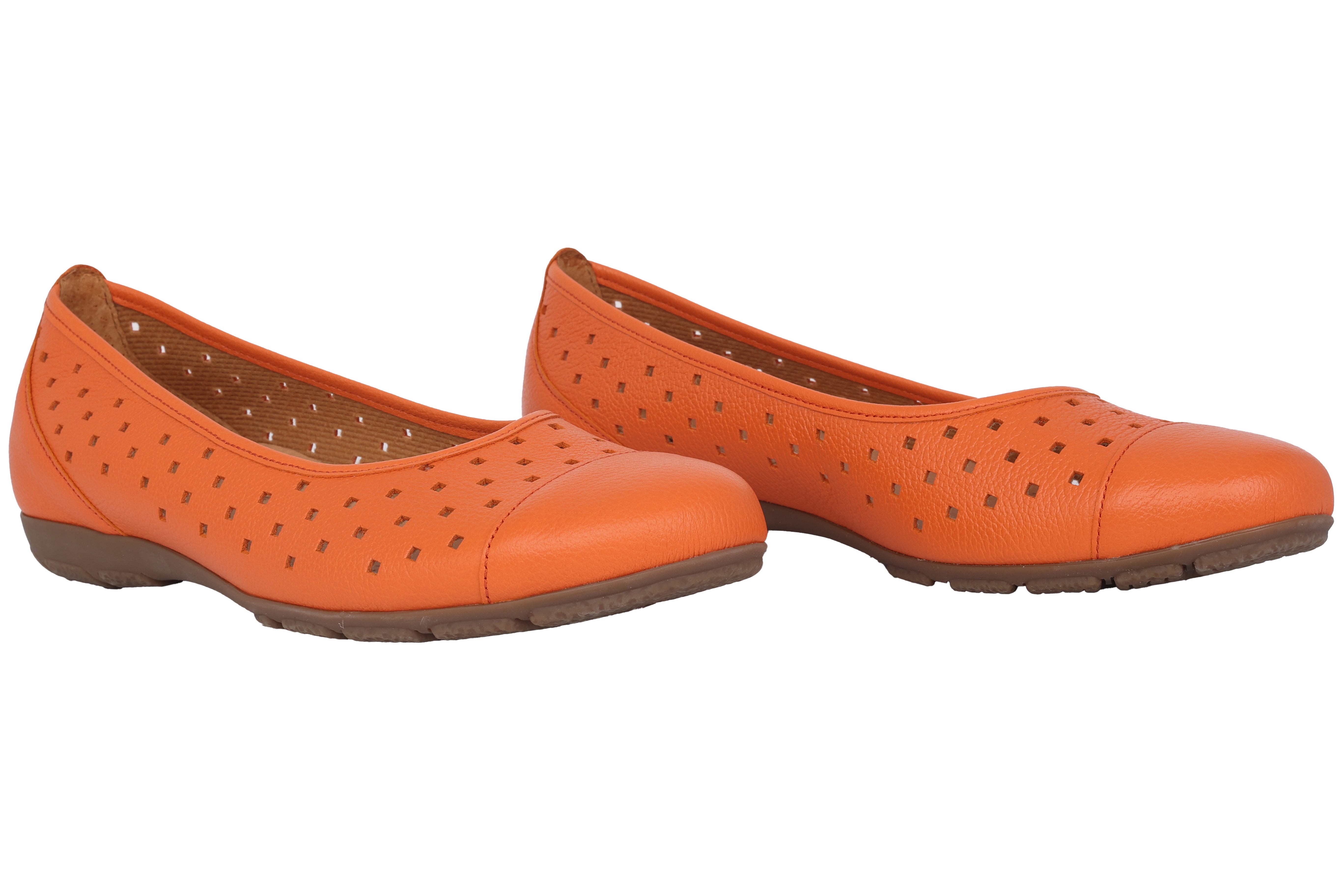 '44.169.25' women's perforated ballerina - Orange