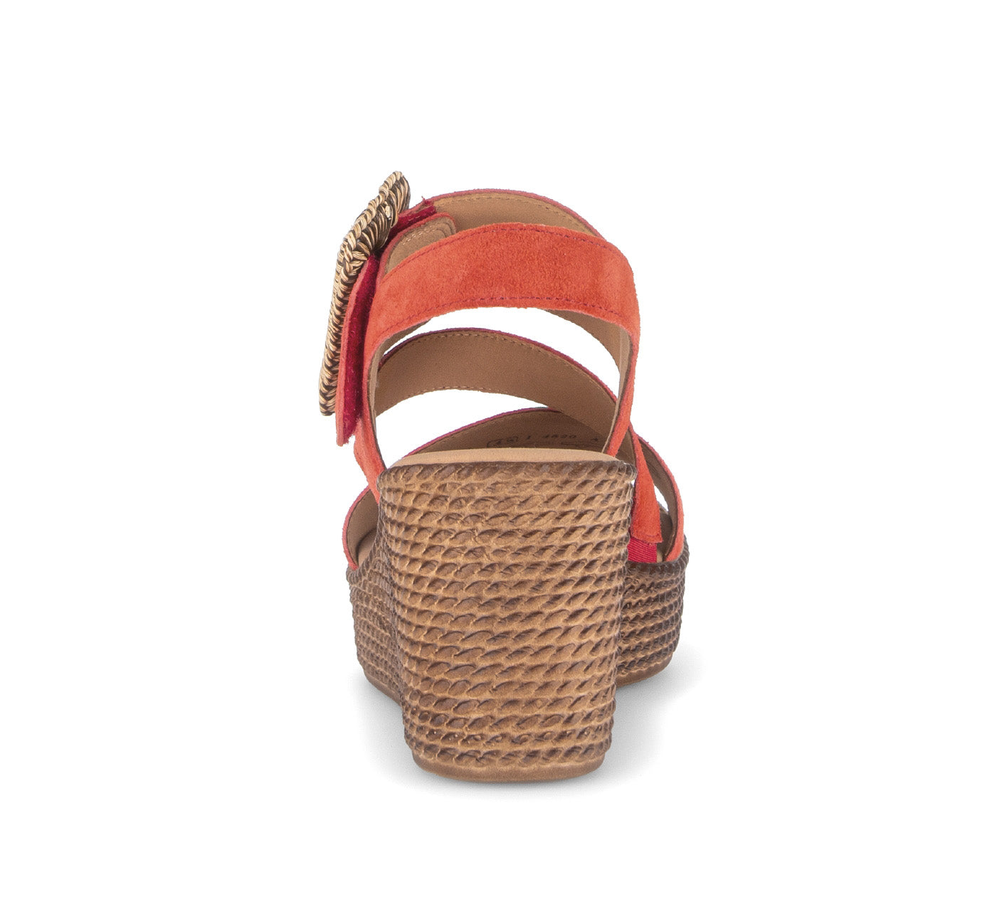 Damessandaal met sleehak '84.771.15' - rood