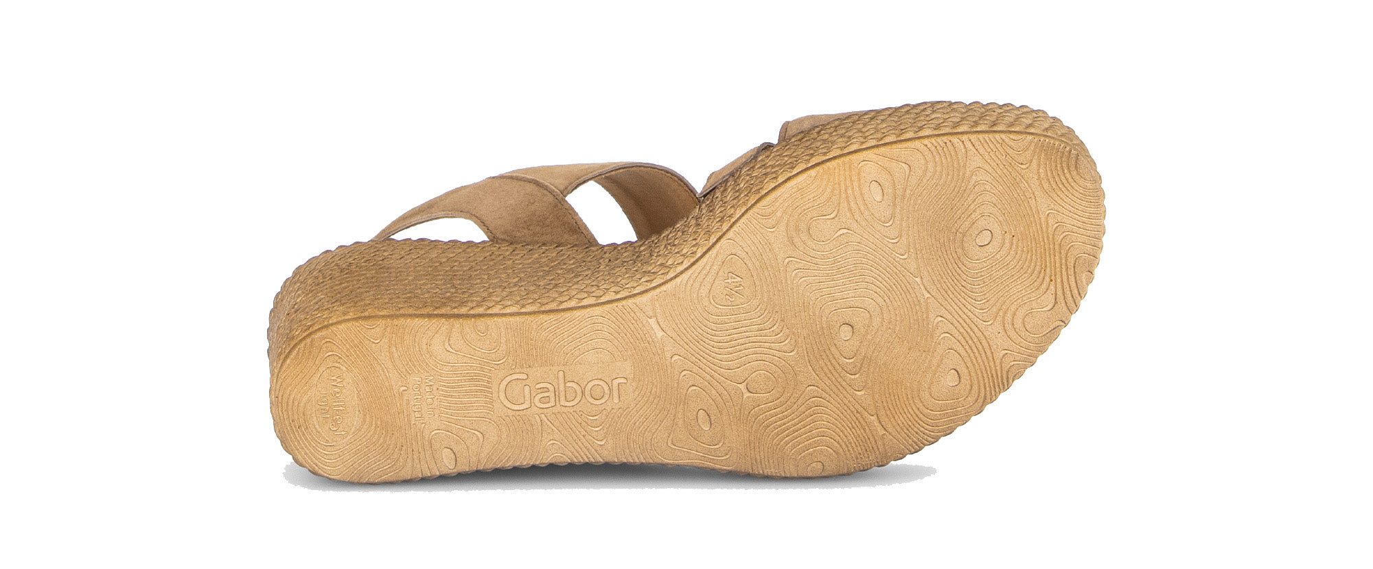 Damessandaal met sleehak '84.771.14' - bruin