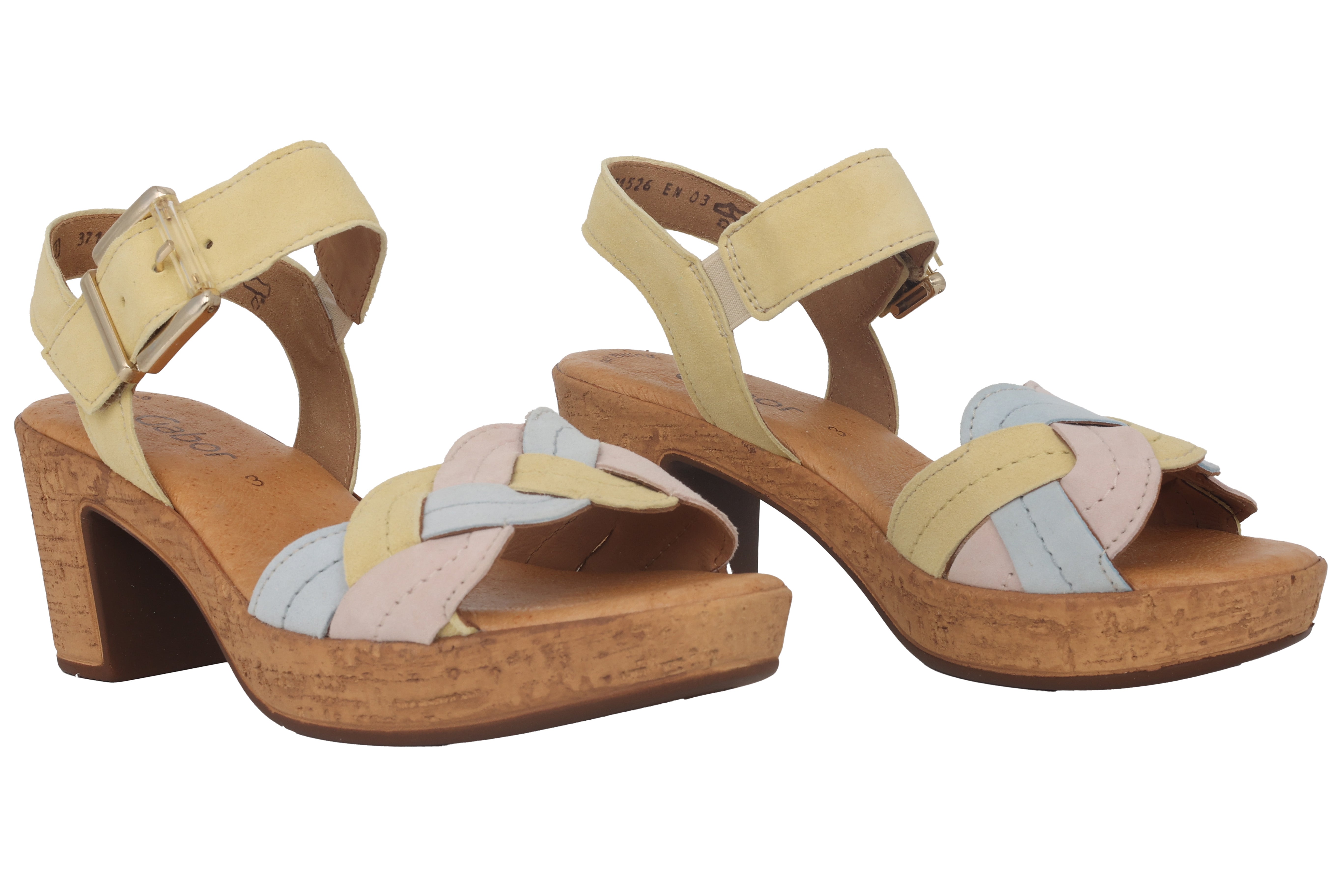 '24.763.10' women's sandal - Yellow mix