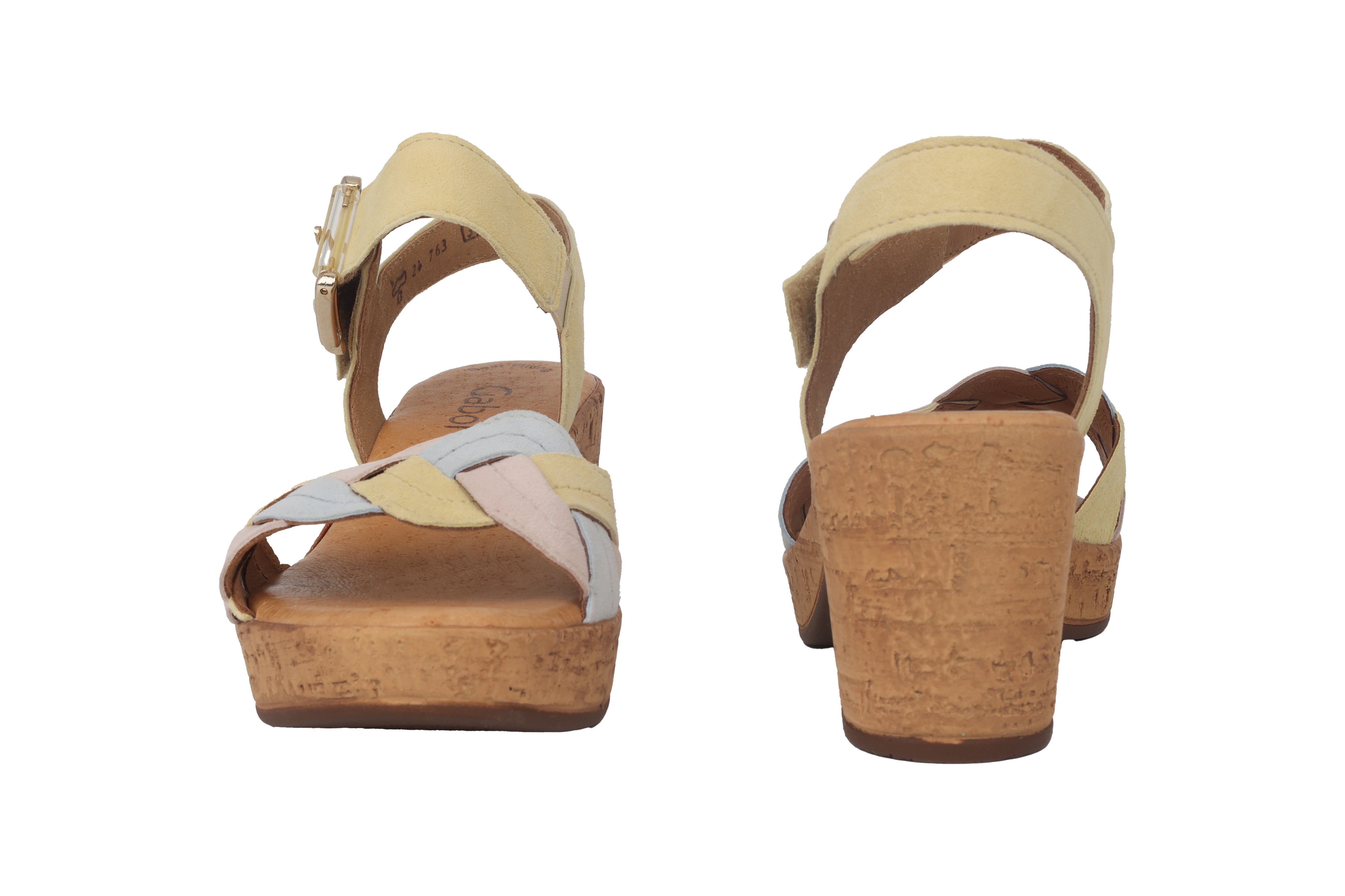 '24.763.10' women's sandal - Yellow mix