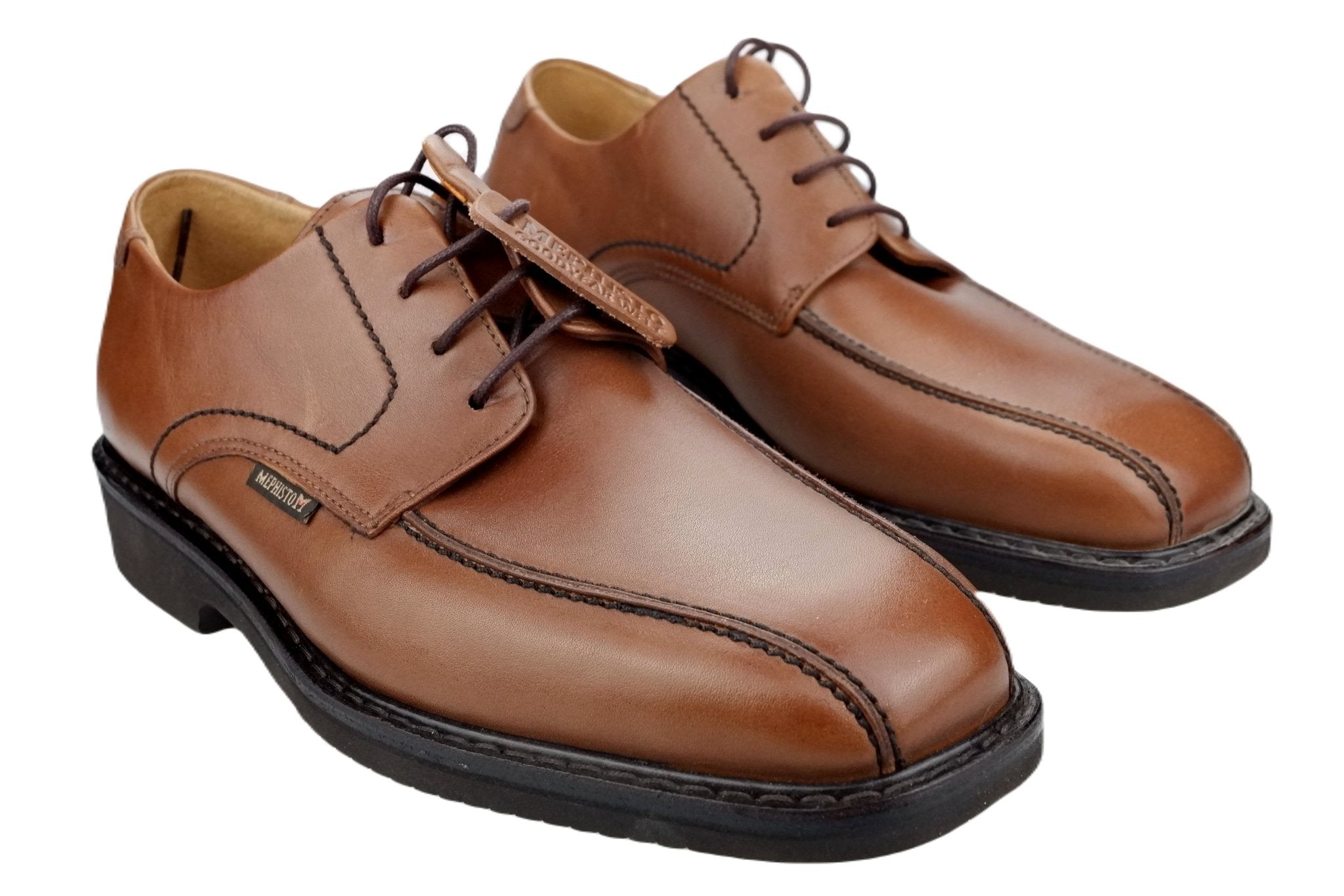 'Gaetan' handgemaakte goodyear-veterschoen voor heren - Bruin - Chaplinshoes'Gaetan' handgemaakte goodyear-veterschoen voor heren - BruinMephisto