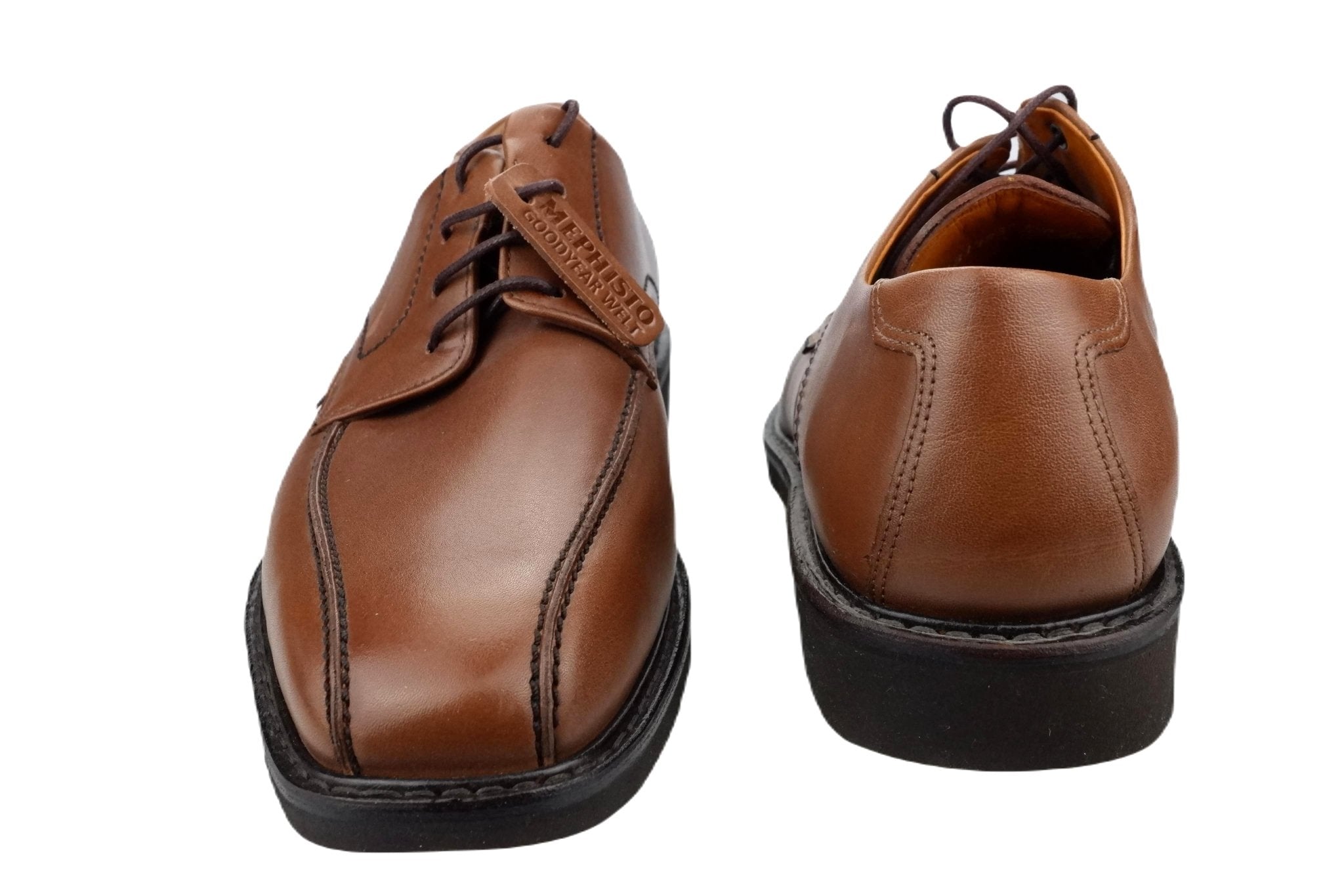 'Gaetan' handgemaakte goodyear-veterschoen voor heren - Bruin - Chaplinshoes'Gaetan' handgemaakte goodyear-veterschoen voor heren - BruinMephisto