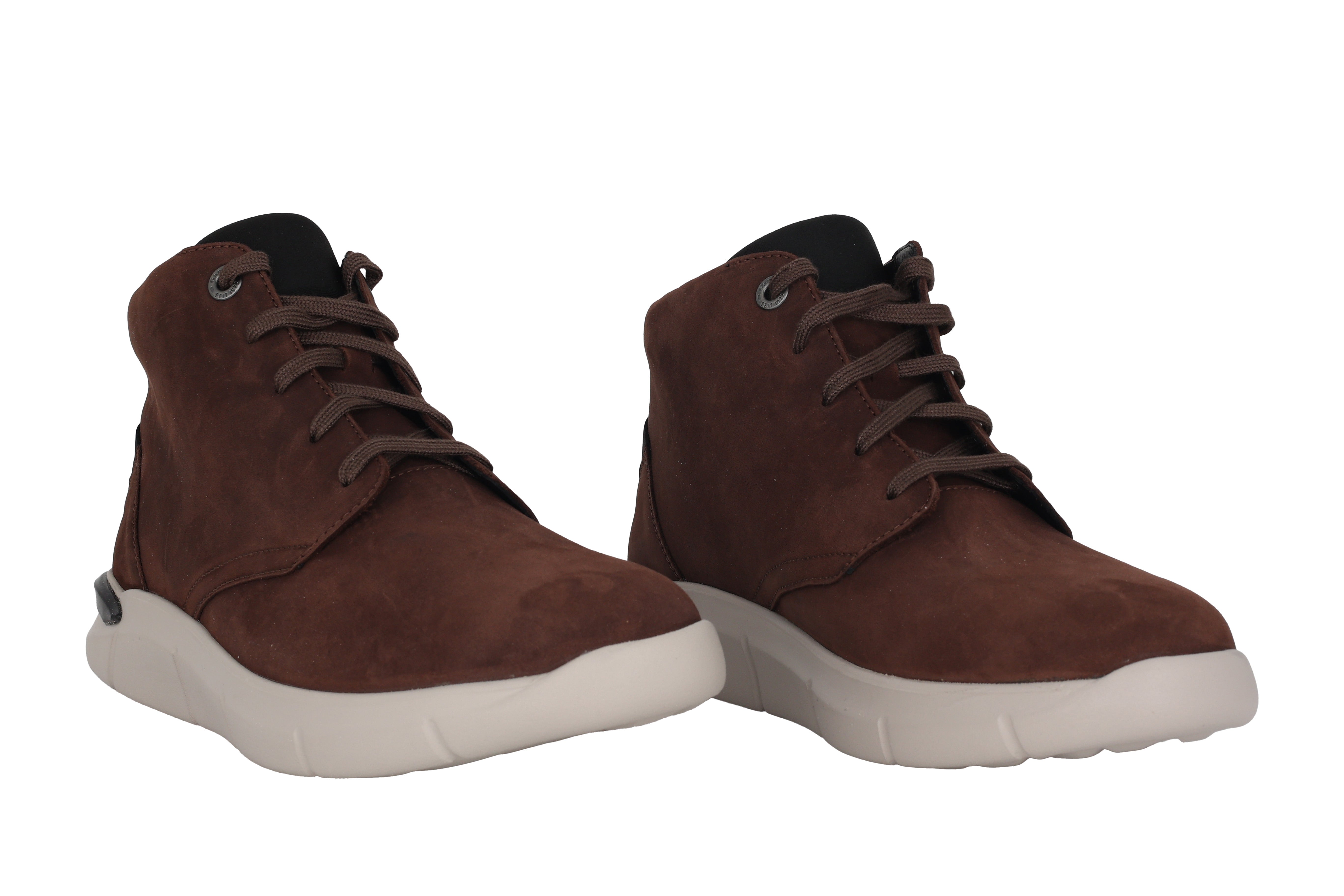 'George' men's walking rolling lace-up boot - Brown