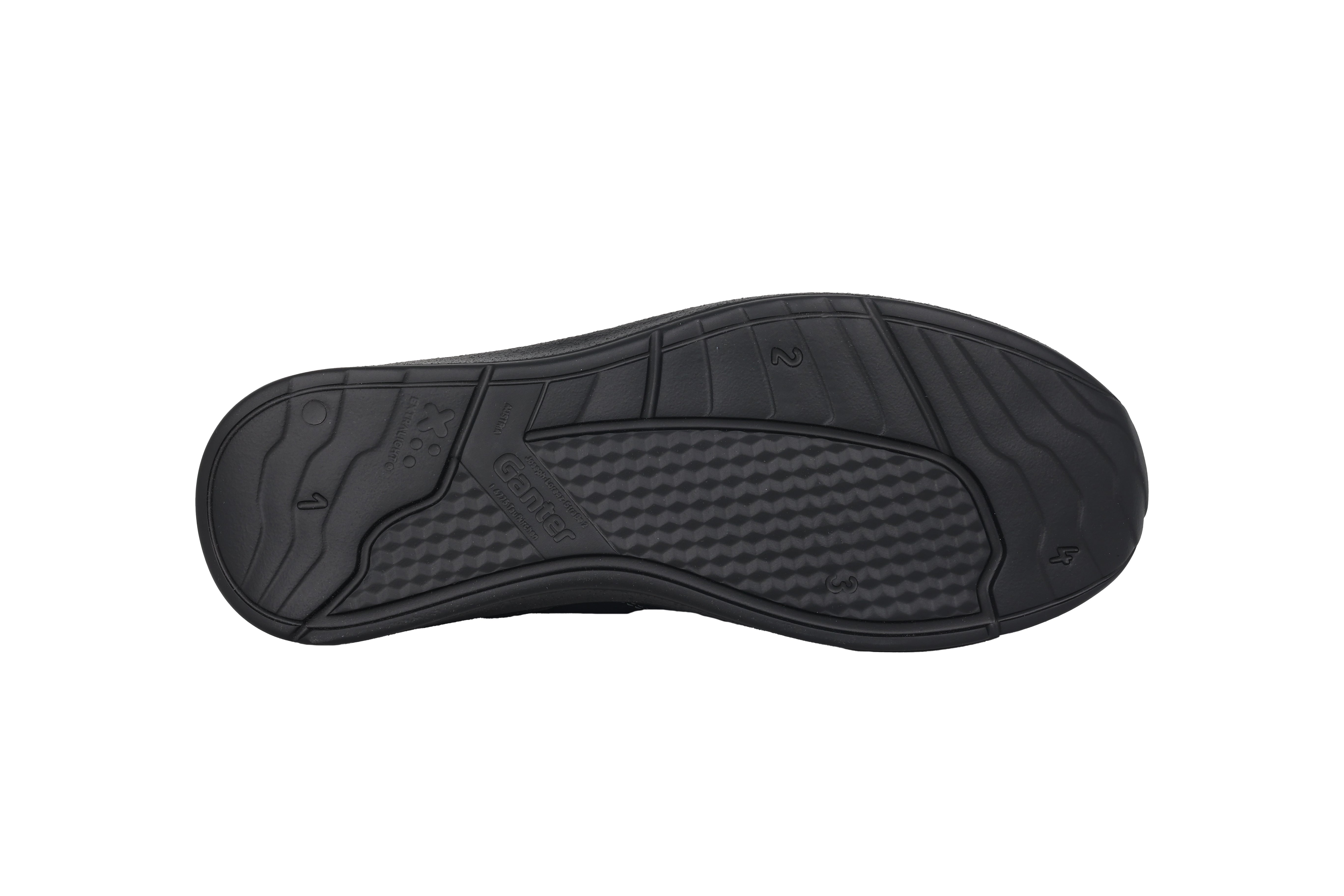 Herren-Walking-Schuh „Harald“, weite Passform (H), Schnürsenkel und Reißverschluss – Blau