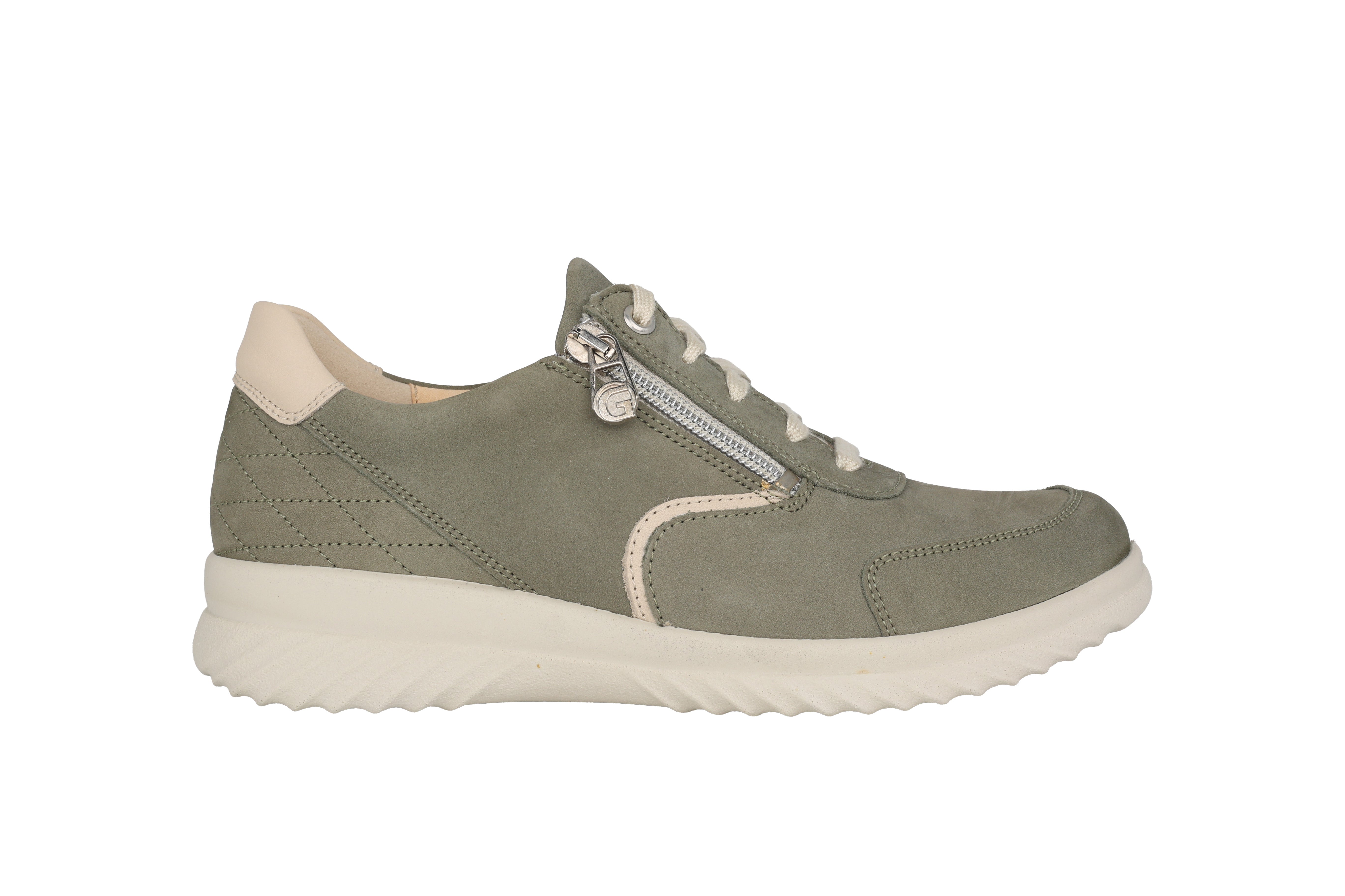 Chaussures à lacets coupe large (H) pour femmes 'Heike' - Vert