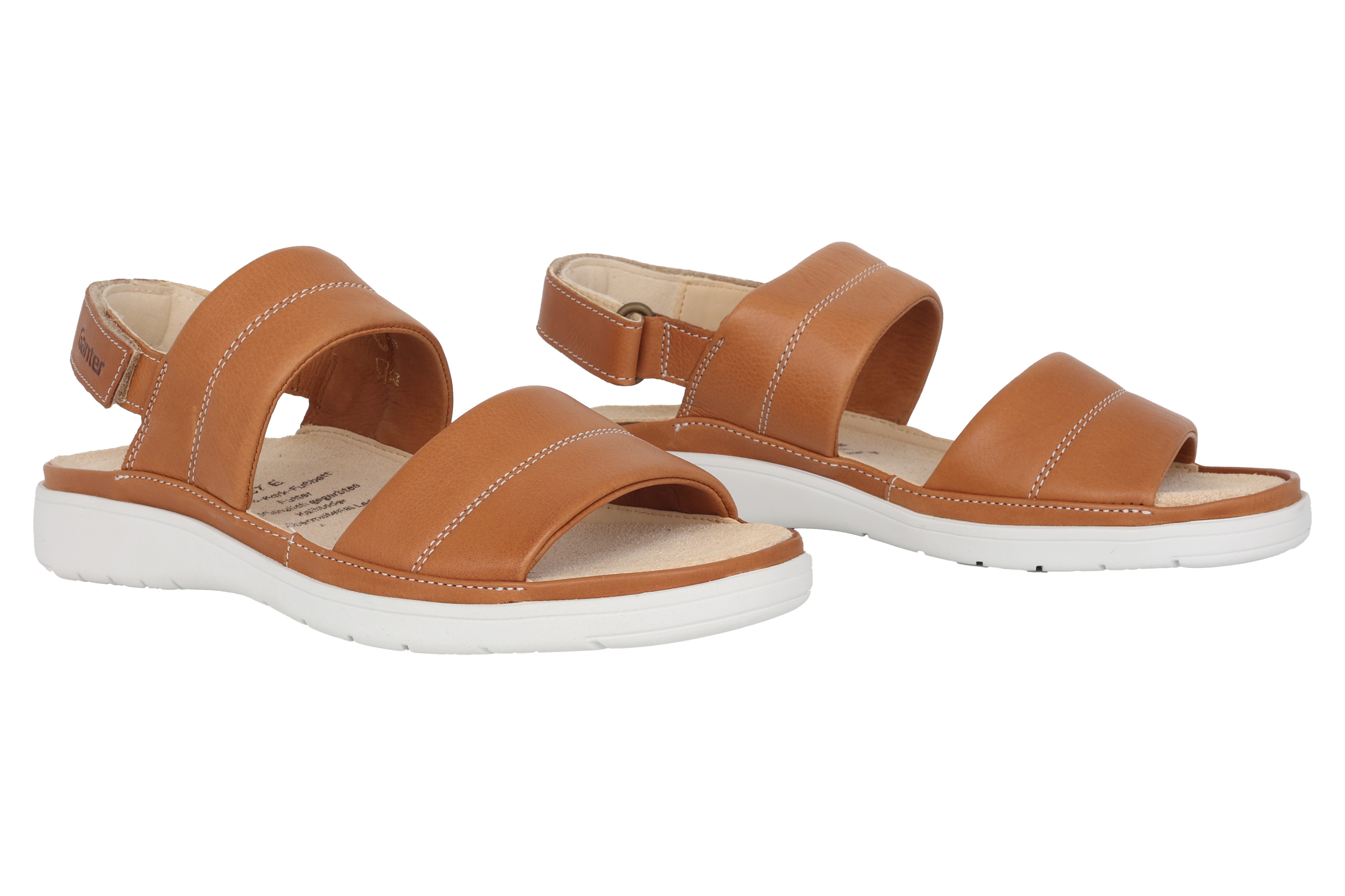 Sandale 'Evi' pour femme coupe étroite (E) - Marron