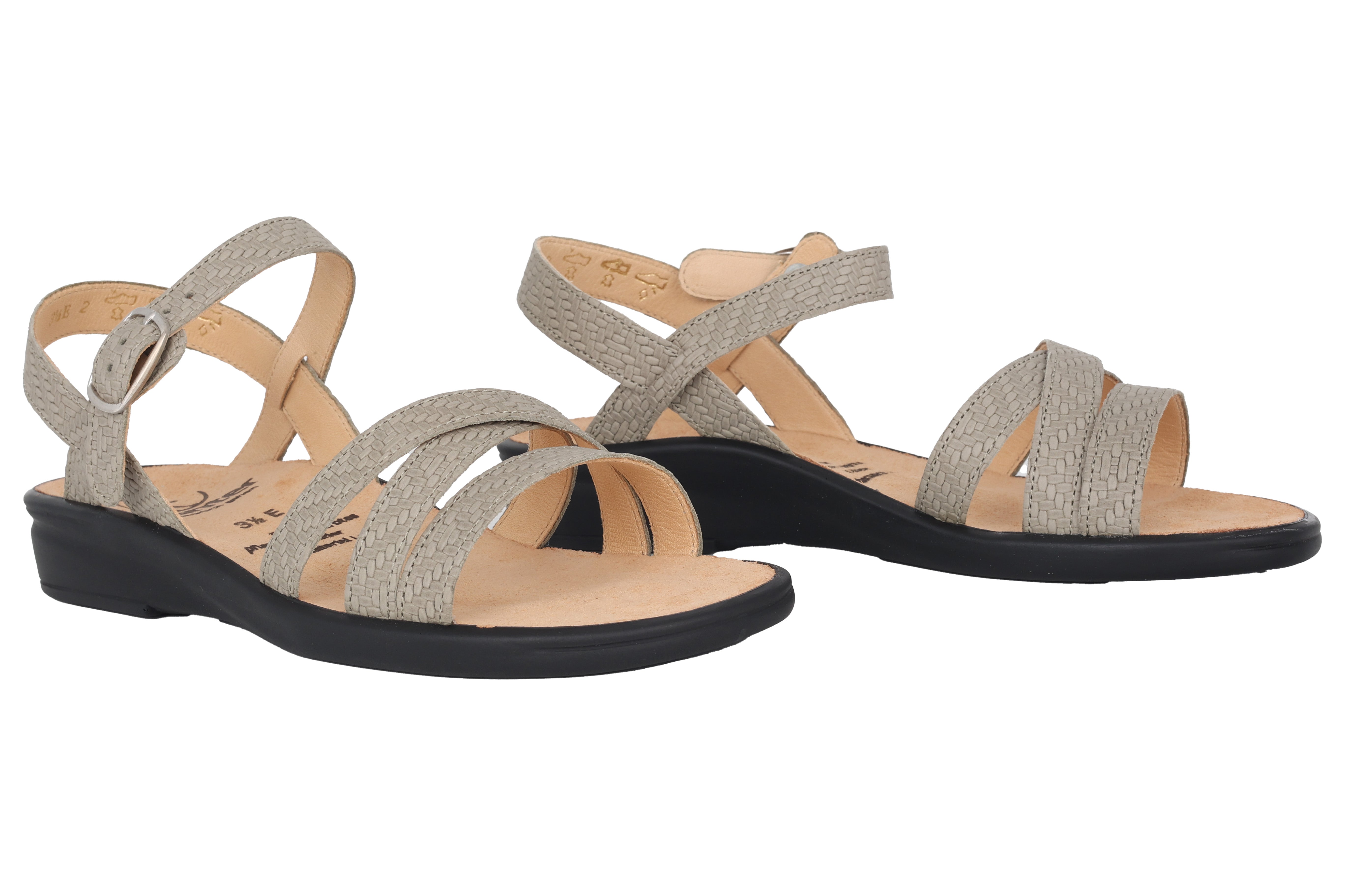 'Sonnica' women's small fit (E) sandal - green