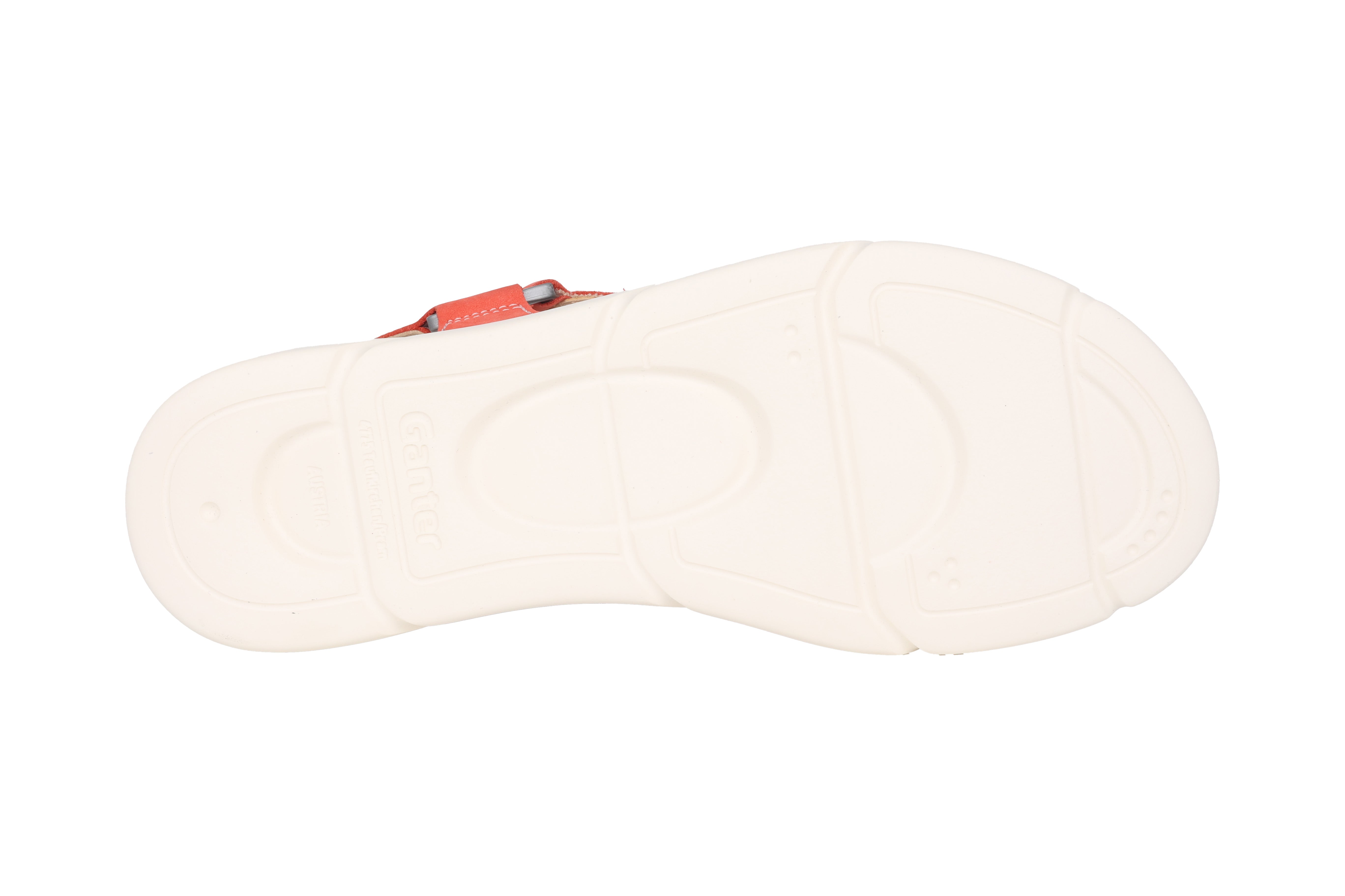 Sandalo da donna con vestibilità ampia (H) "Halina" - rosso