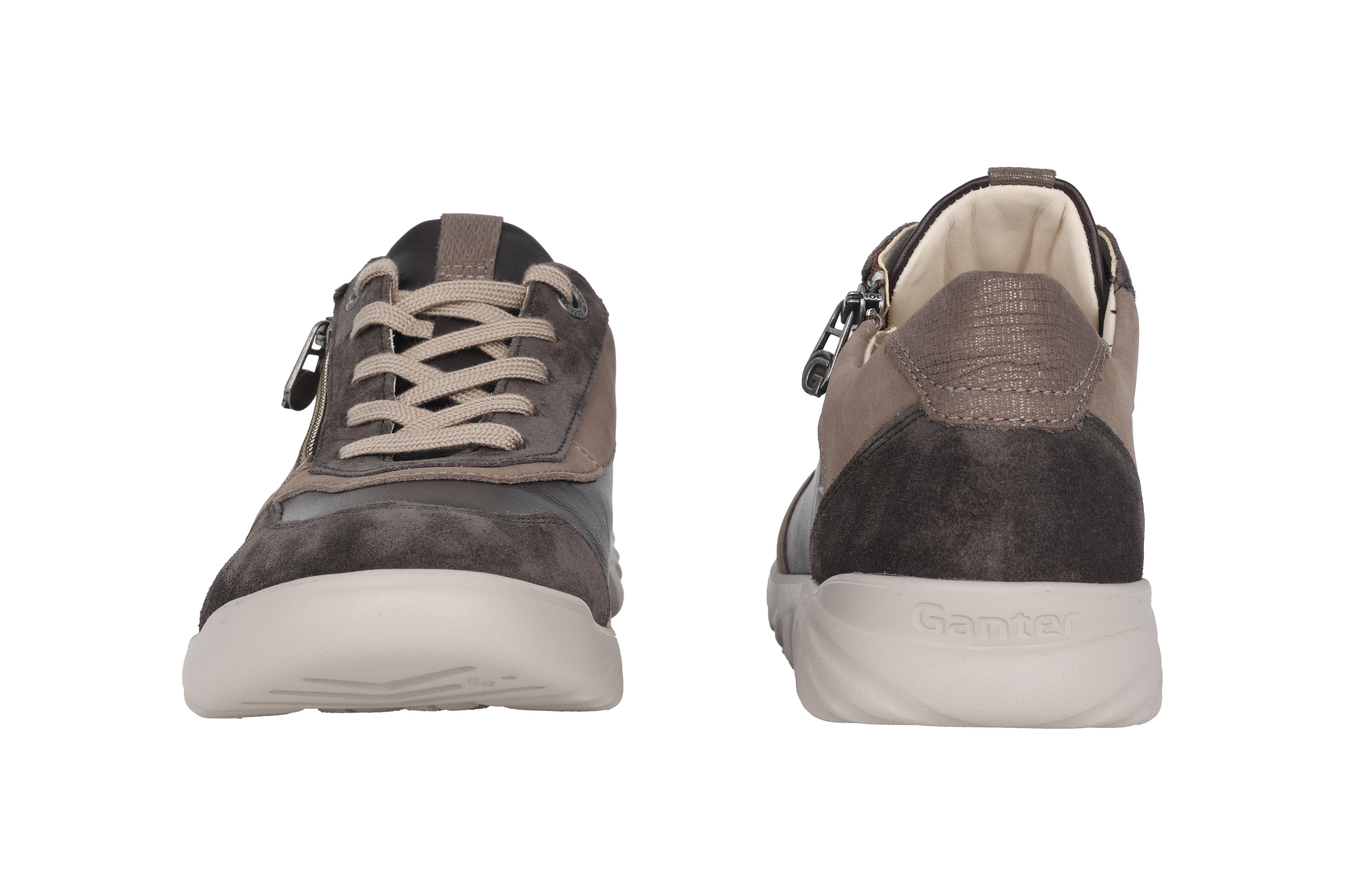 Damen-Walking-Sneaker „Haylie“ mit weiter Passform (H) – Dunkles Taupe