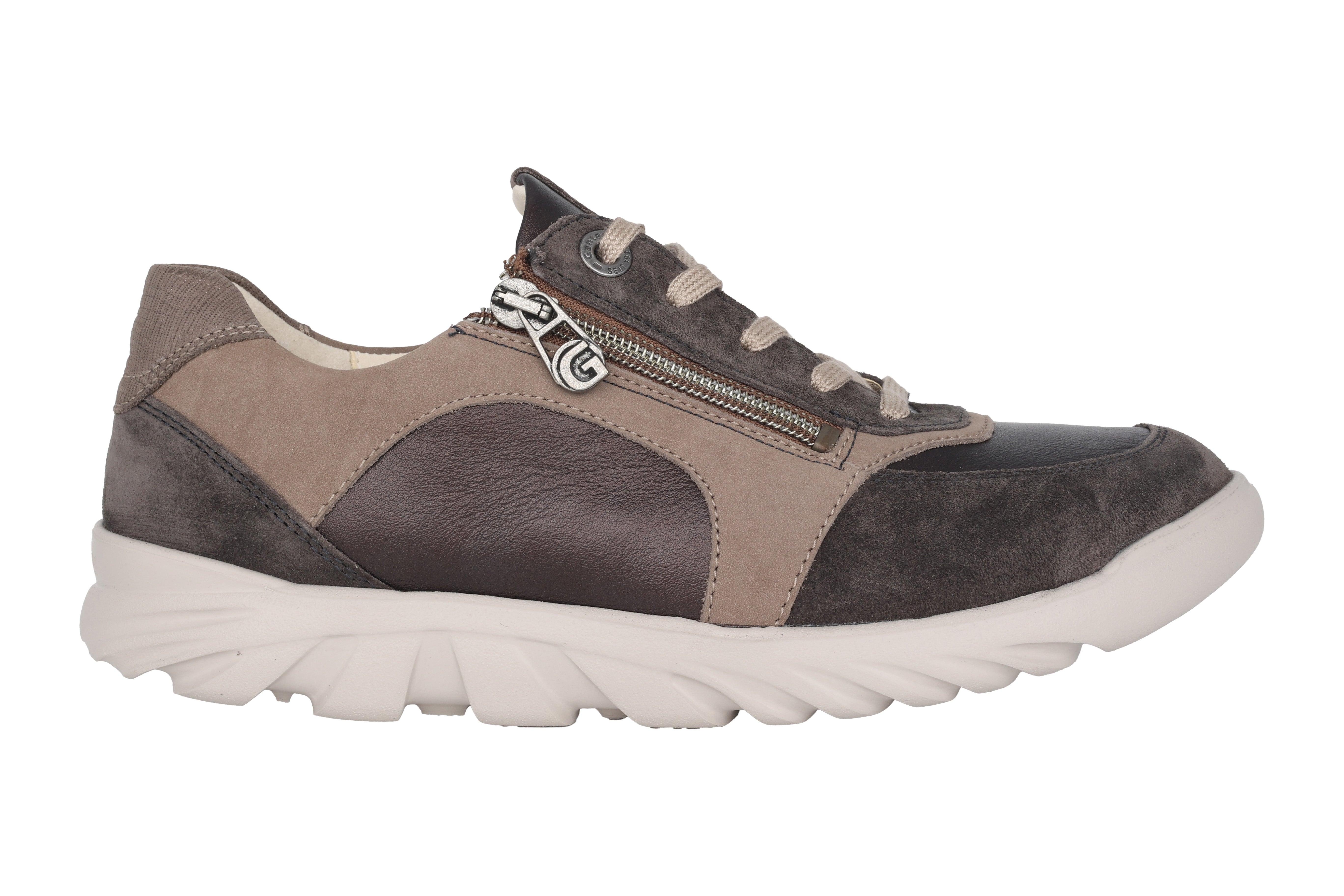 Damen-Walking-Sneaker „Haylie“ mit weiter Passform (H) – Dunkles Taupe