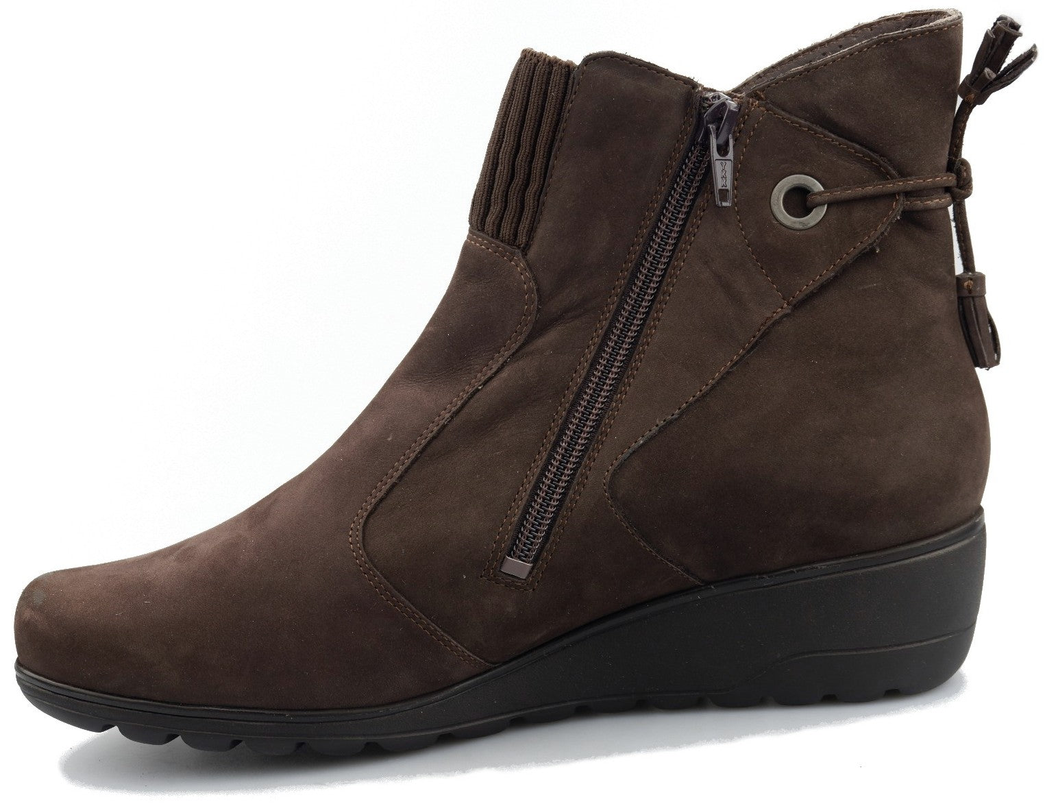 'GIADA' ergonomisk bred pasform (H) støvle til kvinder - mørkebrun - Chaplinshoes'GIADA' ergonomisk bred pasform (H) støvle til kvinder - mørkebrun Mephisto