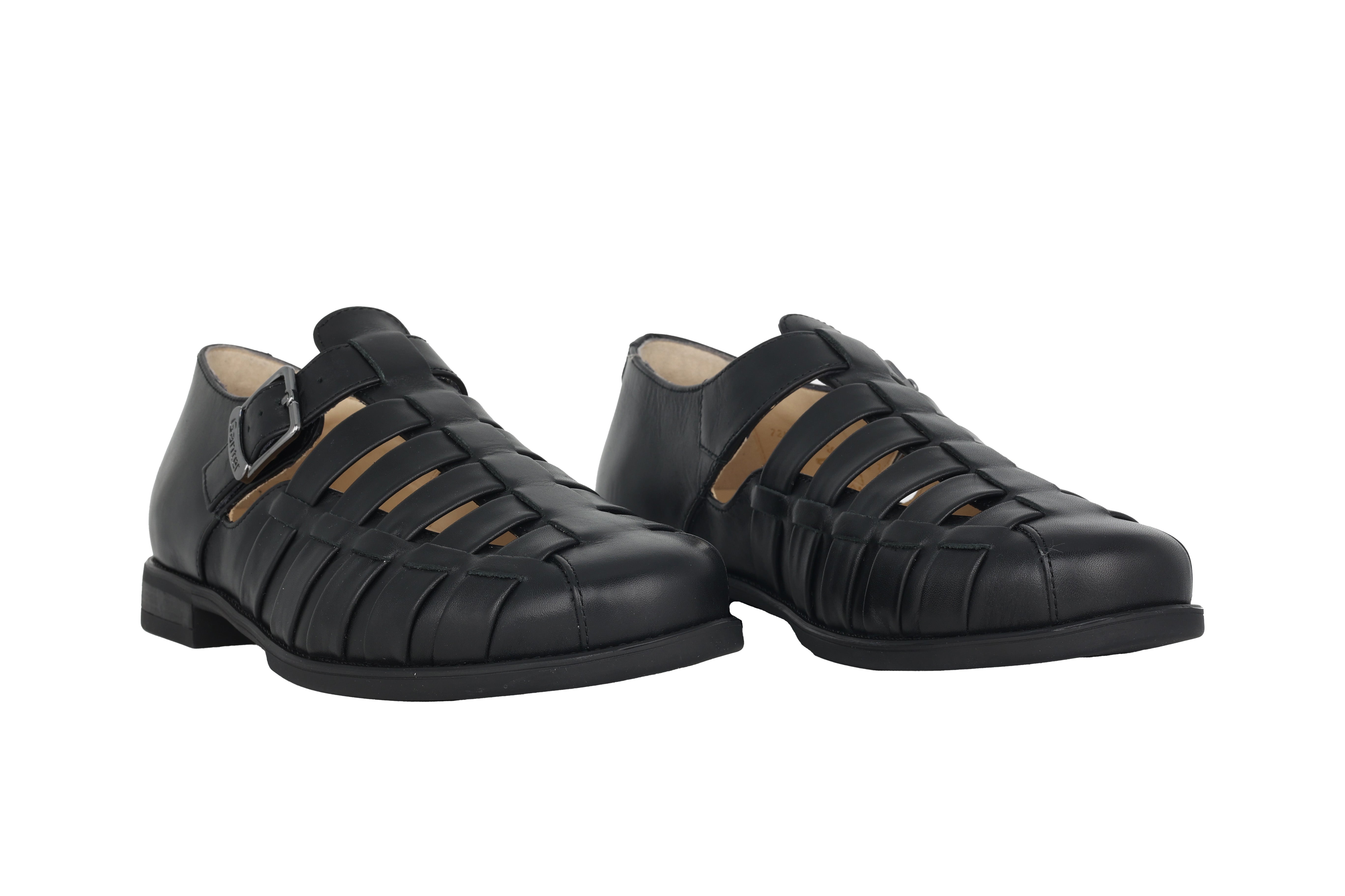 Sandale habillée semi-ouverte pour homme 'Greg' - noir