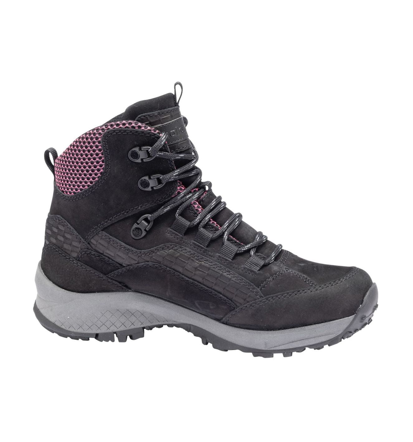 'H - Emma' women's wide fit (H) waterproof walking boot - Black purple - Chaplinshoes'H - Emma' women's wide fit (H) waterproof walking boot - Black purpleWaldläufer