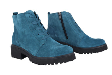 'H - Luise' women's wide fit (H) ankle boot - blue - Chaplinshoes'H - Luise' women's wide fit (H) ankle boot - blueWaldläufer