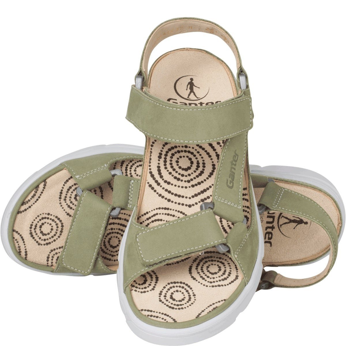 'Halina' women's wide fit (H) sandal - green - Chaplinshoes'Halina' women's wide fit (H) sandal - greenGanter