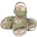 'Halina' women's wide fit (H) sandal - green - Chaplinshoes'Halina' women's wide fit (H) sandal - greenGanter