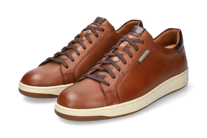'Hasko' heren sneaker met veters - bruin - Chaplinshoes'Hasko' herensneaker met veters - bruinMephisto