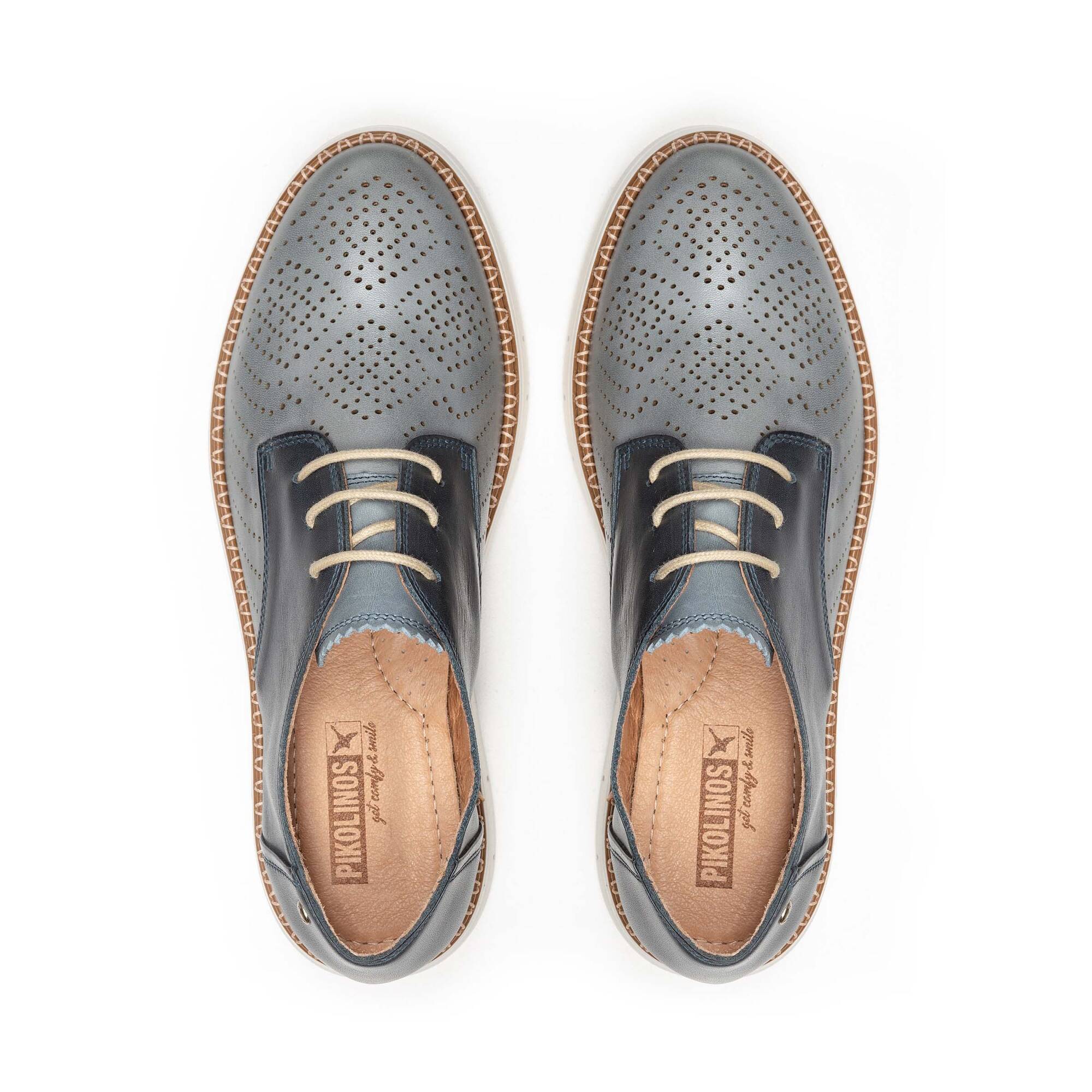 'Henares' damesveterschoen - Blauw - Chaplinshoes'Henares' damesveterschoen - BlauwPikolinos