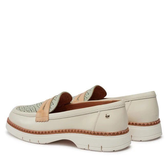 Damesmocassin 'Henares' - gebroken wit mix - Chaplinshoes'Henares' damesmocassin - gebroken wit mixPikolinos