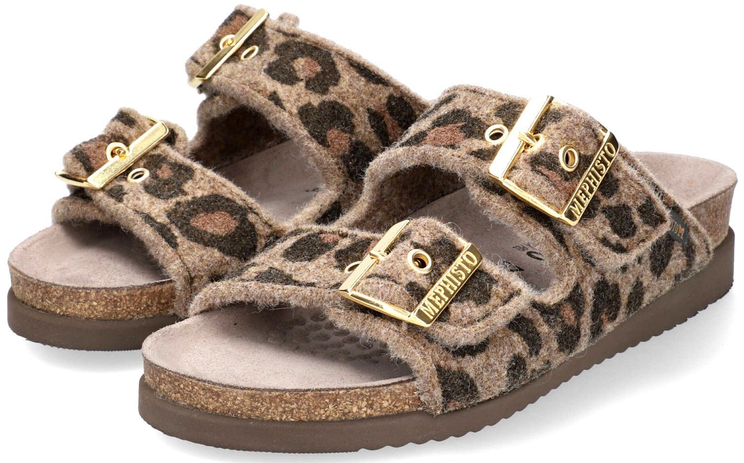 'HESTER winter' slidesandal til kvinder - brun blanding - Chaplinshoes'HESTER winter' slidesandal til kvinder - brun mixMephisto