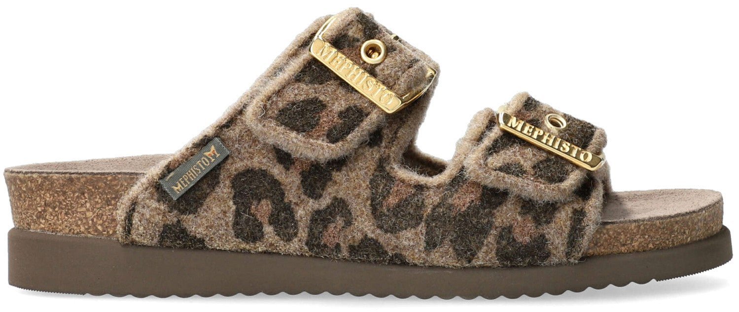 'HESTER winter' slidesandal til kvinder - brun blanding - Chaplinshoes'HESTER winter' slidesandal til kvinder - brun mixMephisto