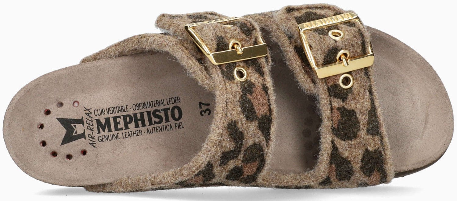 'HESTER winter' slidesandal til kvinder - brun blanding - Chaplinshoes'HESTER winter' slidesandal til kvinder - brun mixMephisto