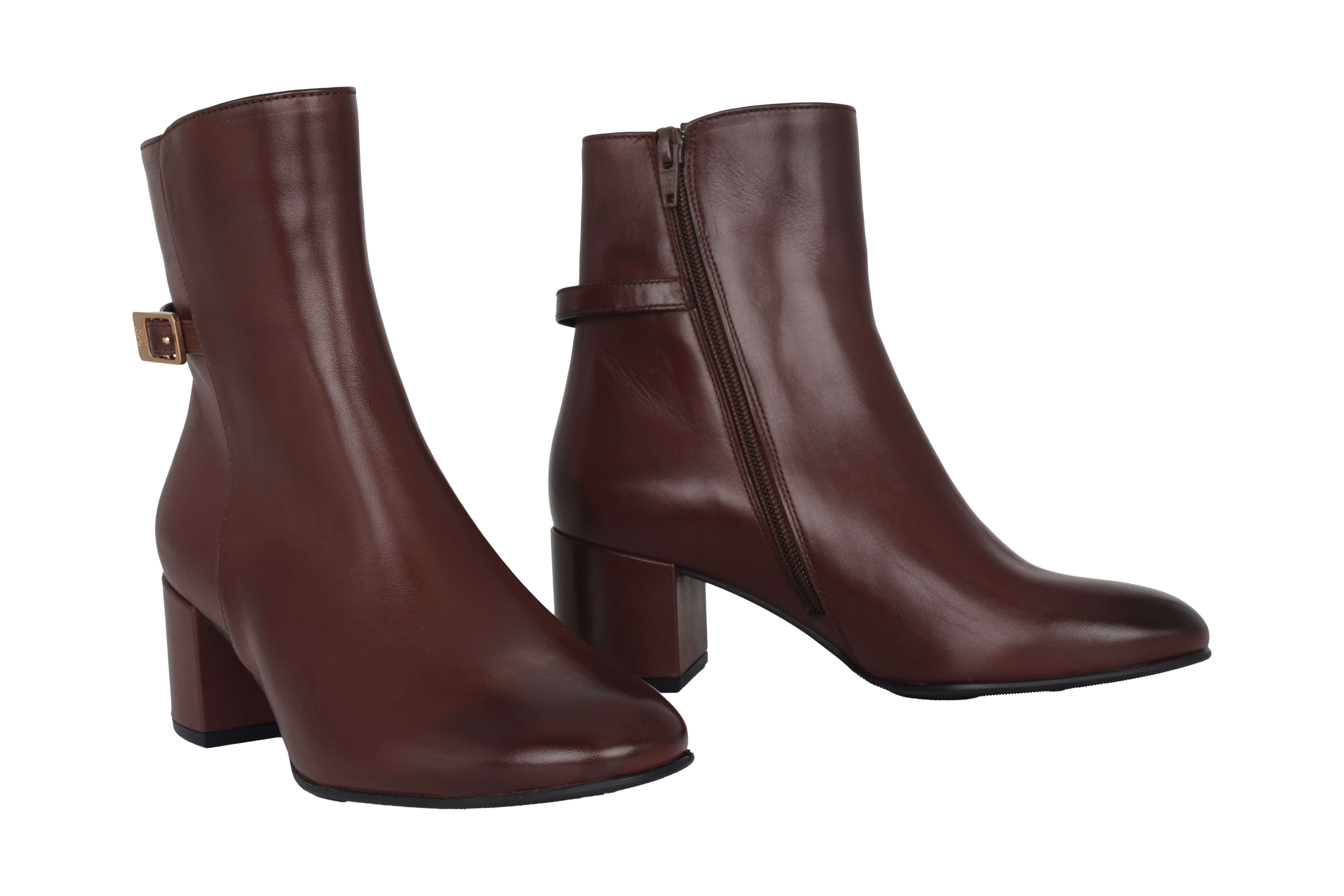 Damenstiefel 'Ella' mit Absatz - Braun