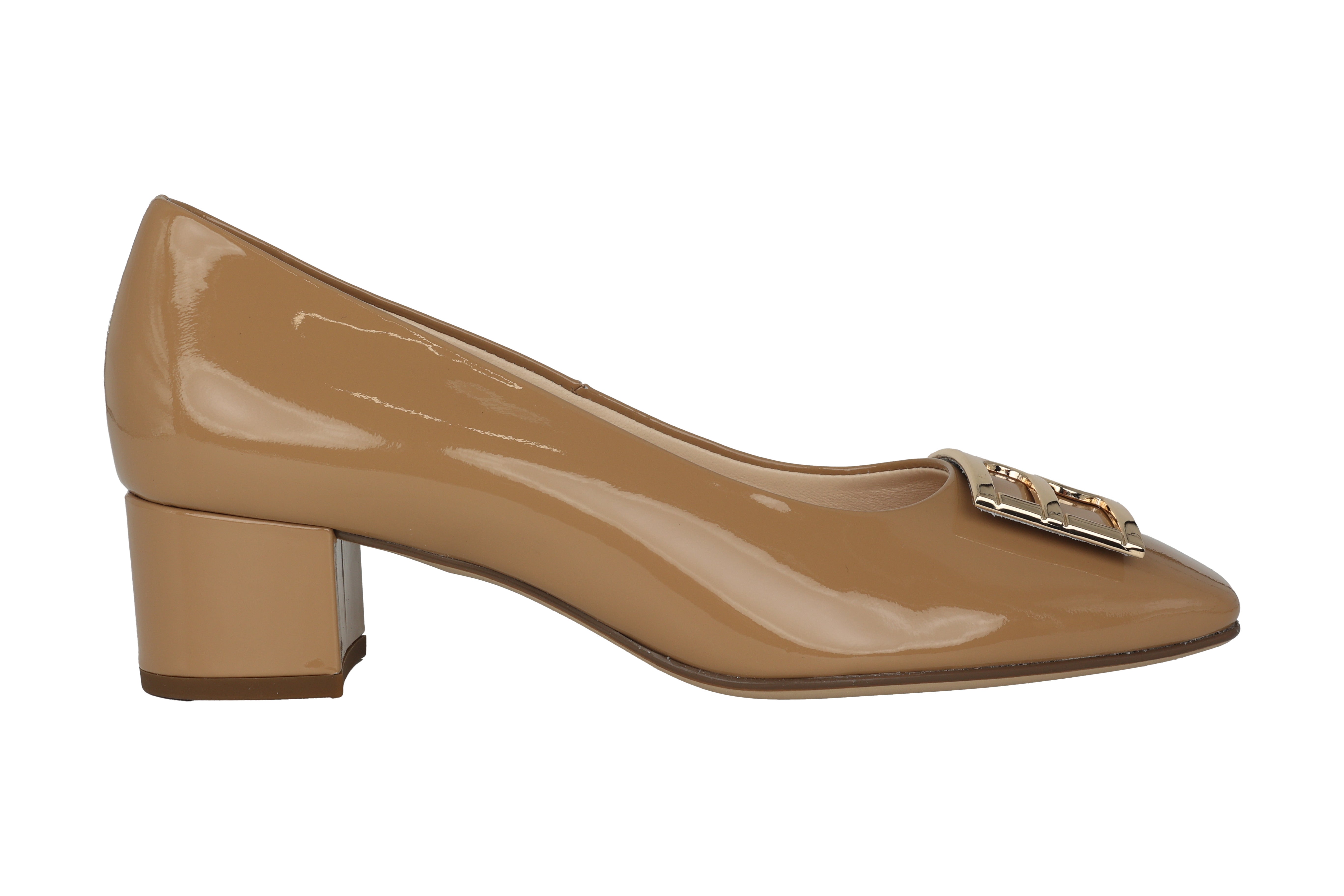 'Delila' women's pump - patent beige