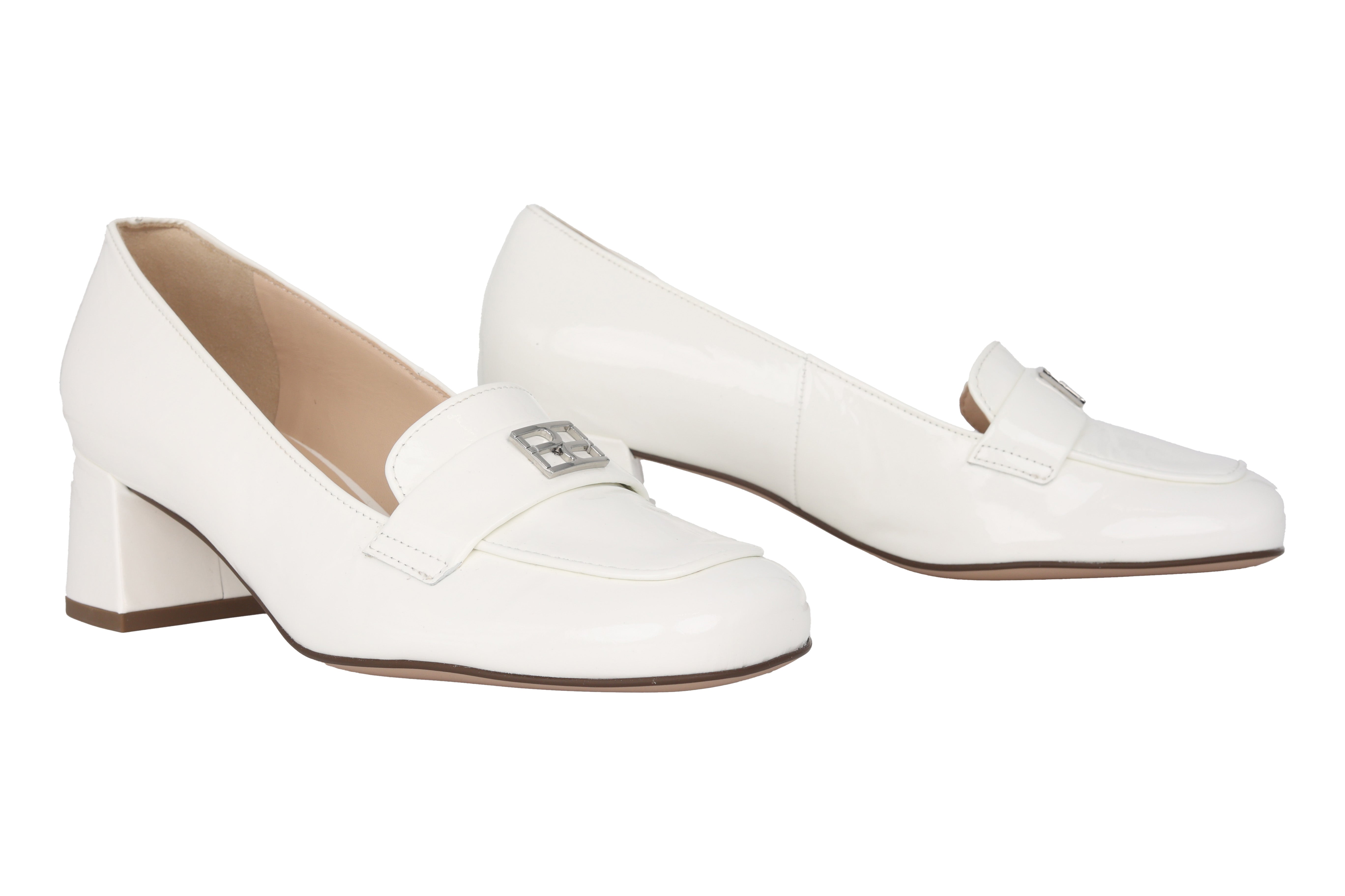 'Helen' women's pump - White patent
