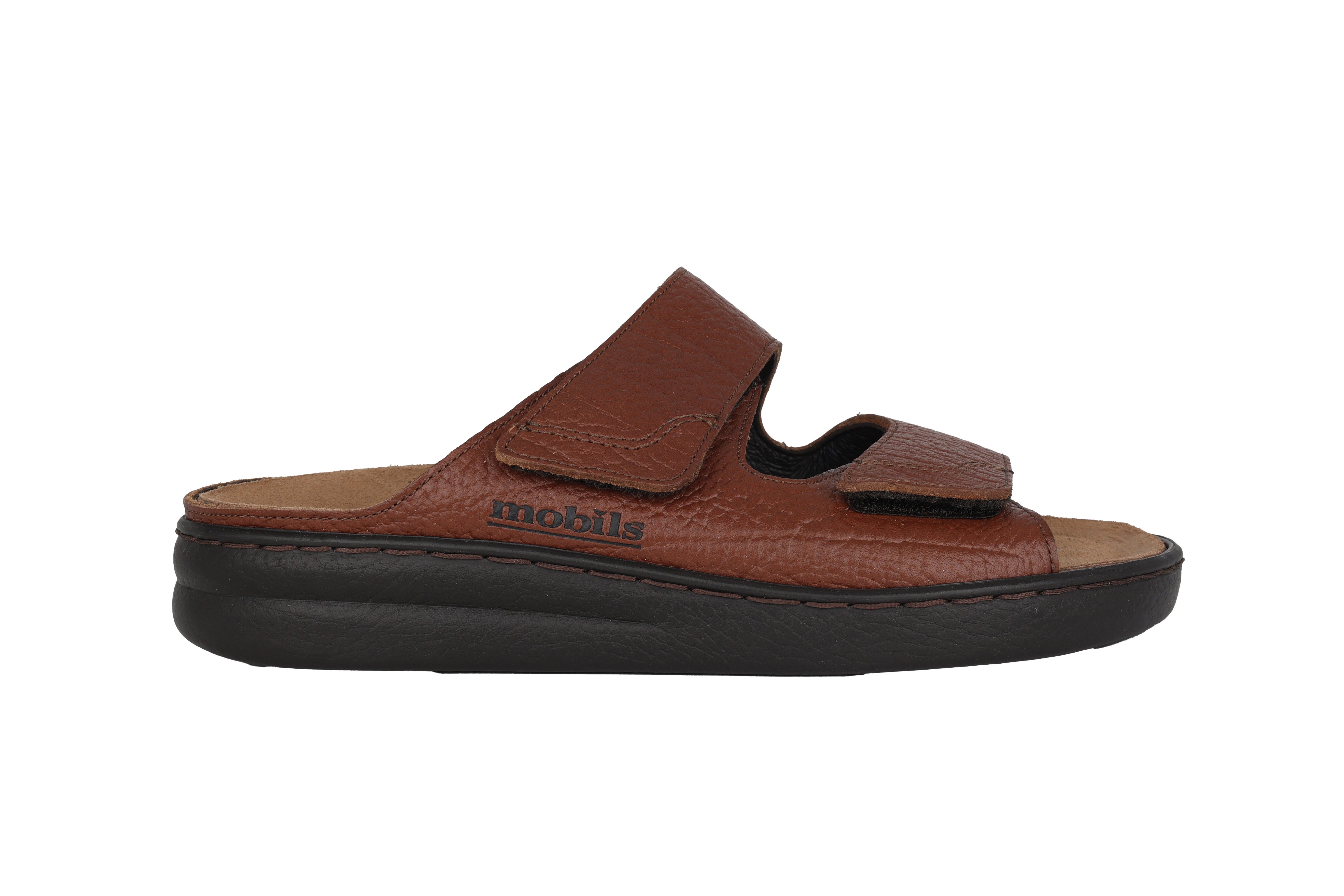 'James' men's ergonomic wide fit (H) sandal - desert brown