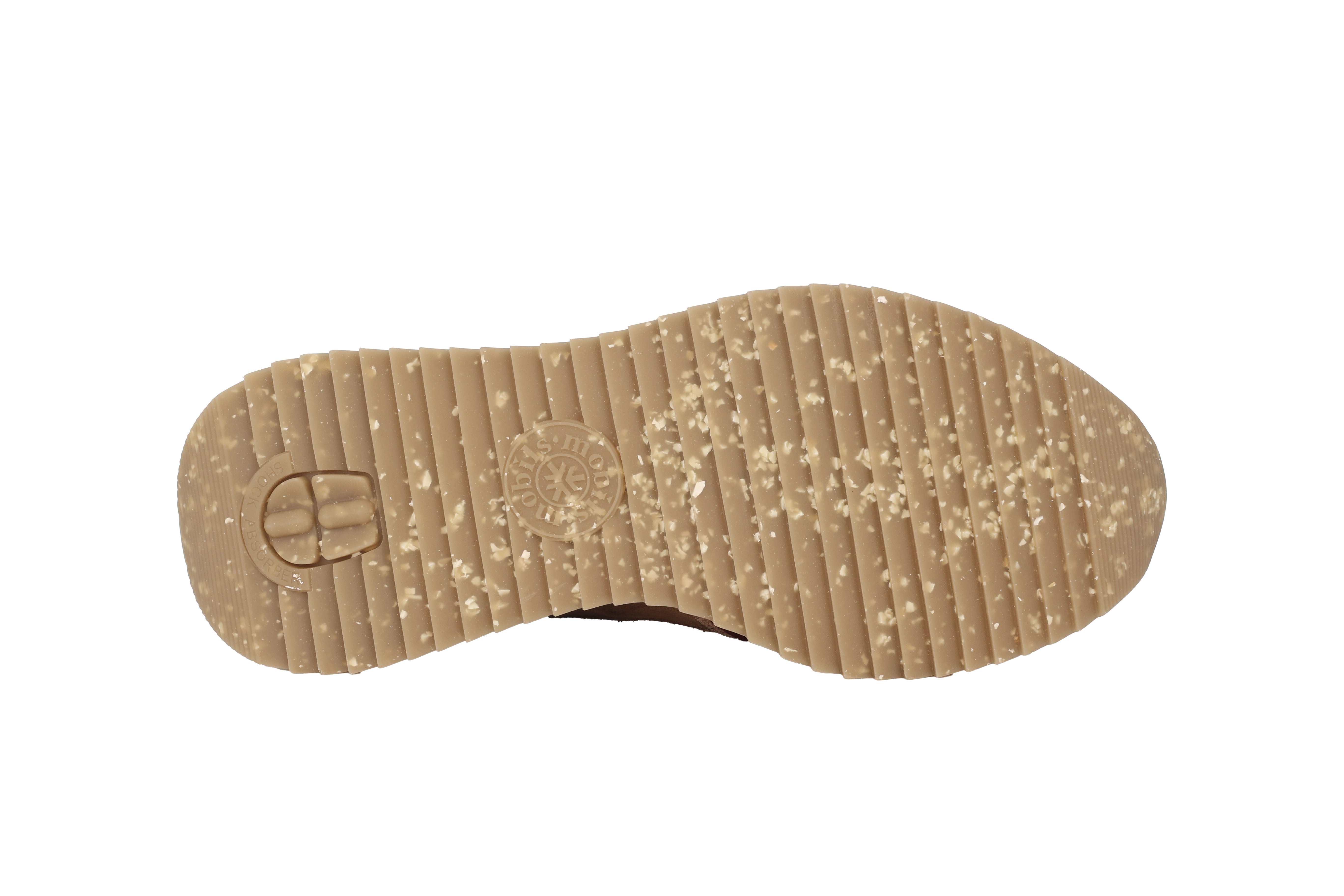 Ergonomischer Damen-Schnürschuh „Janel“ mit weiter Passform (H) – Tabak-Rot-Braun-Mischung