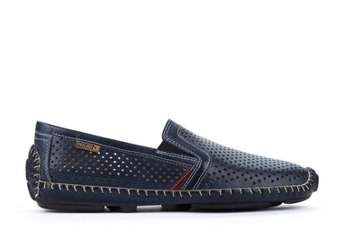 'Jerez' geperforeerde herenloafer - Blauw - Chaplinshoes'Jerez' geperforeerde herenloafer - BlauwPikolinos