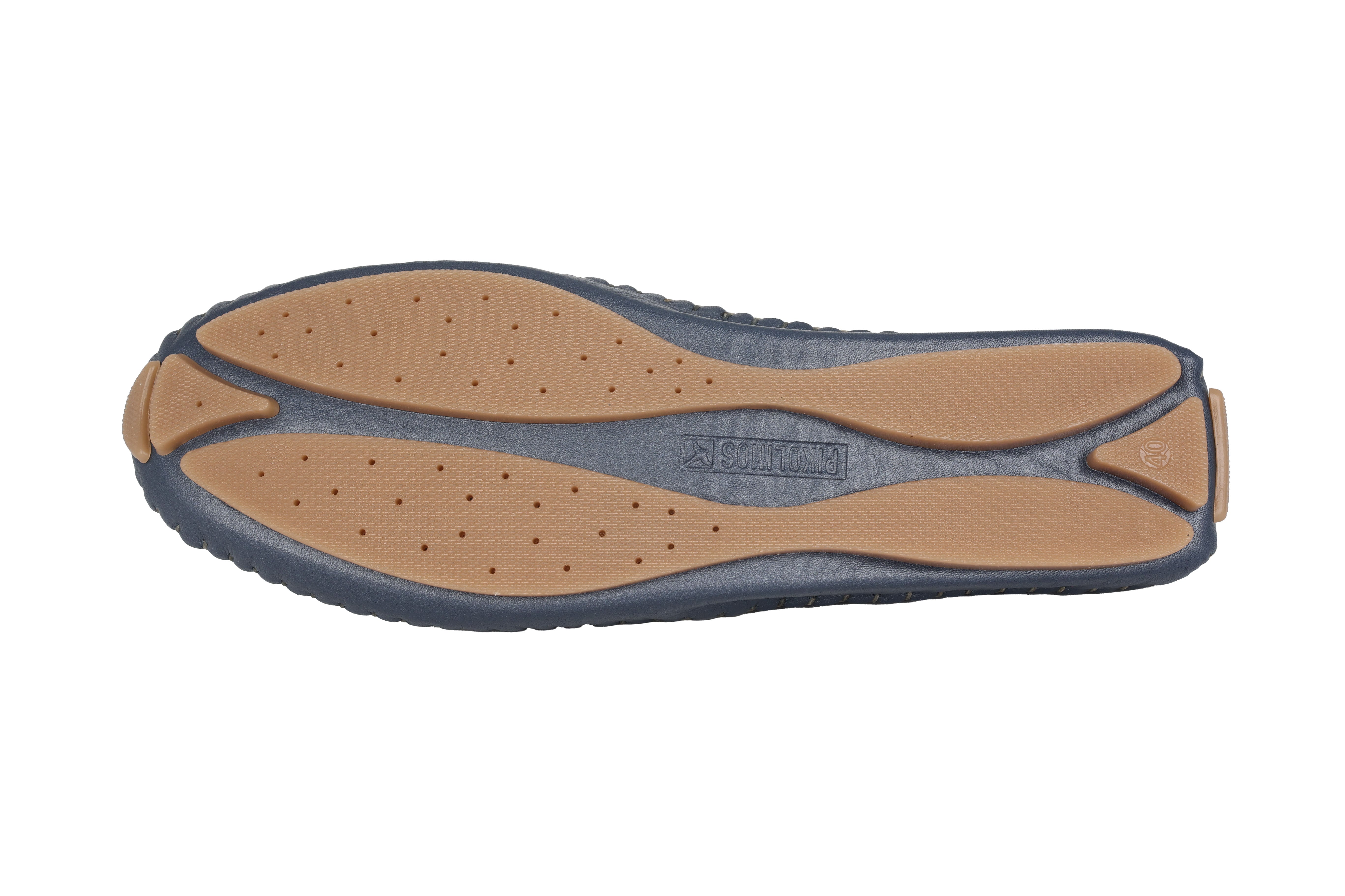 Geperforeerde zomerloafer voor dames 'Jerez' - blauw