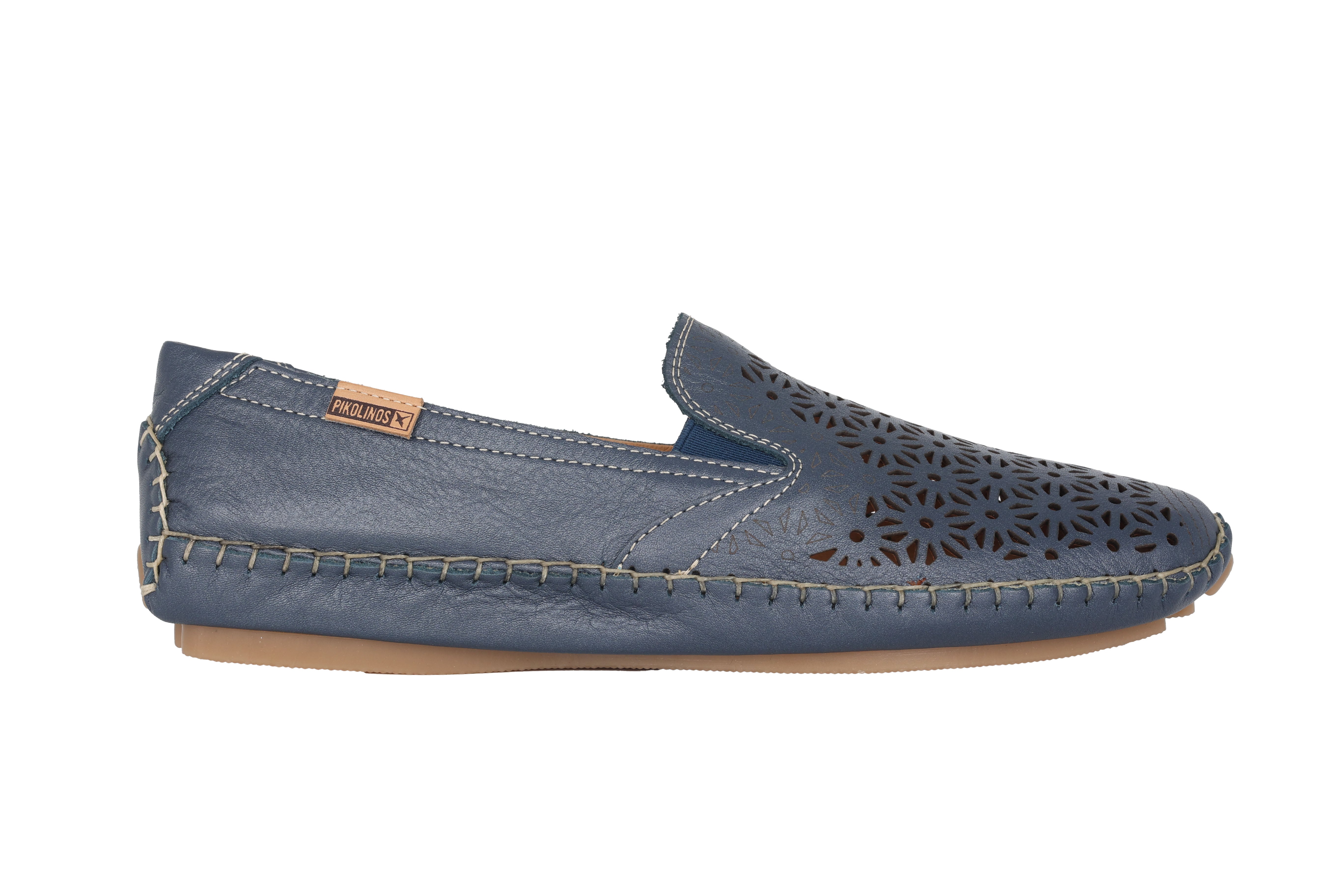 Geperforeerde zomerloafer voor dames 'Jerez' - blauw