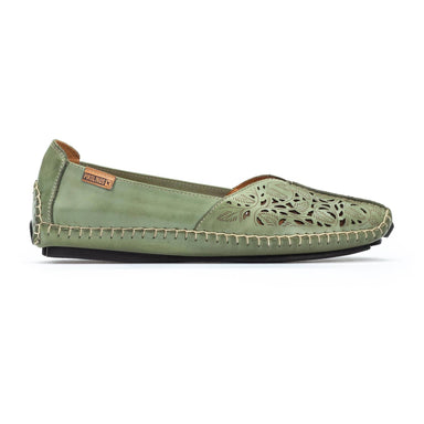 Geperforeerde damesloafer 'Jerez' - groen - ChaplinshoesGeperforeerde damesloafer 'Jerez' - groenPikolinos