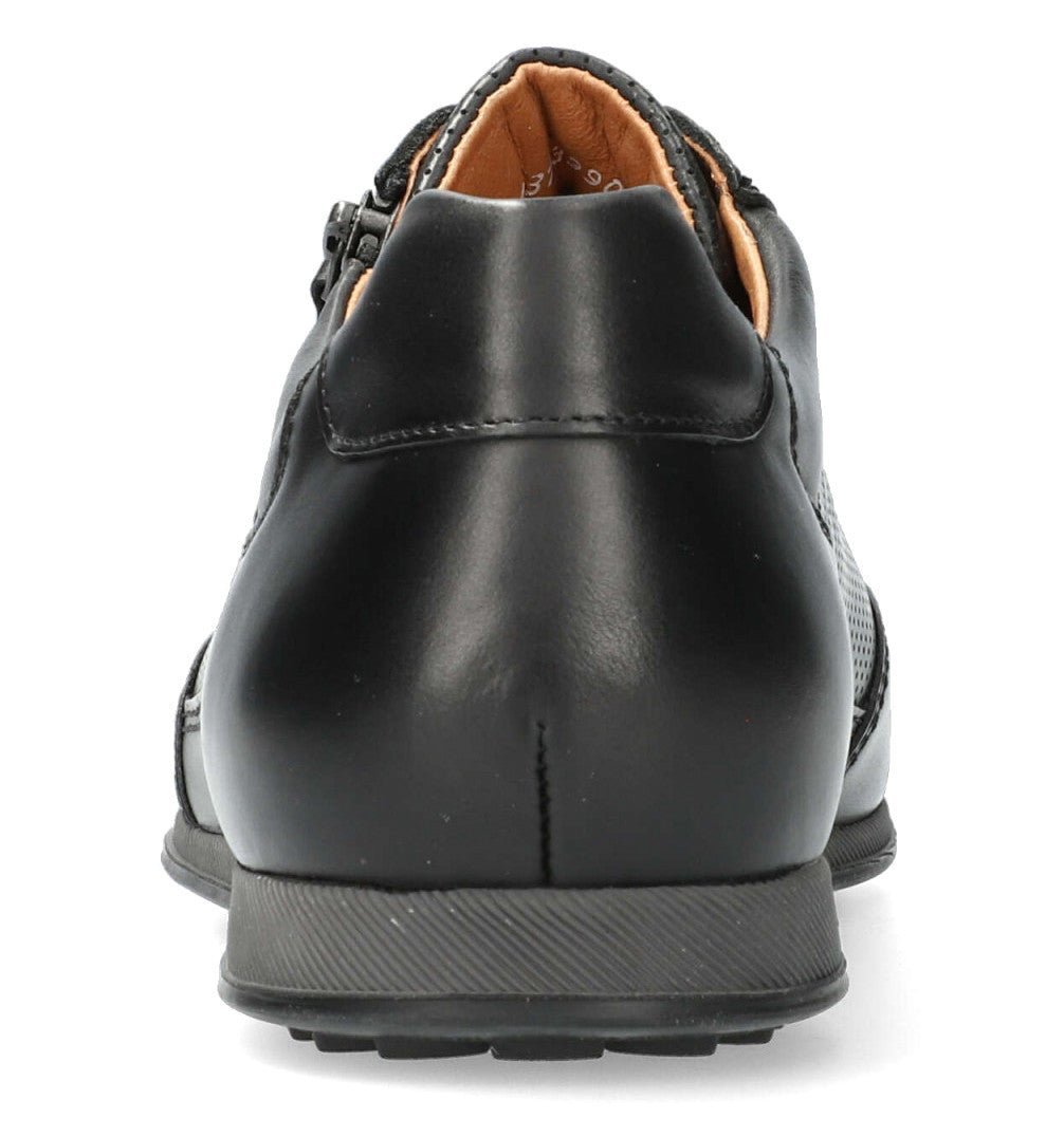 Veter-sneaker voor heren 'Leon' - Zwart - ChaplinshoesVeter-sneaker voor heren 'Leon' met rits - ZwartMephisto